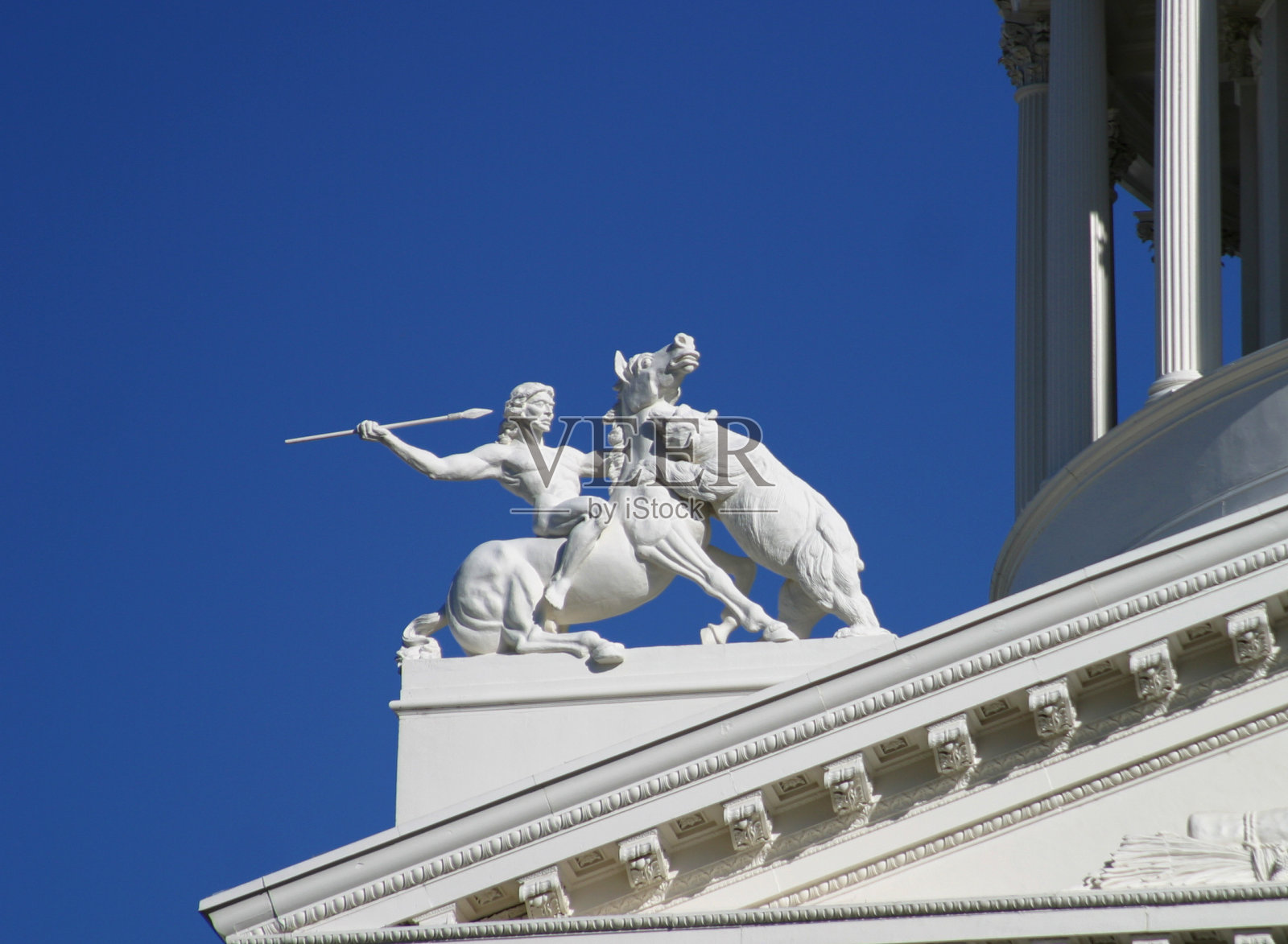 加州首府的建筑细节照片摄影图片