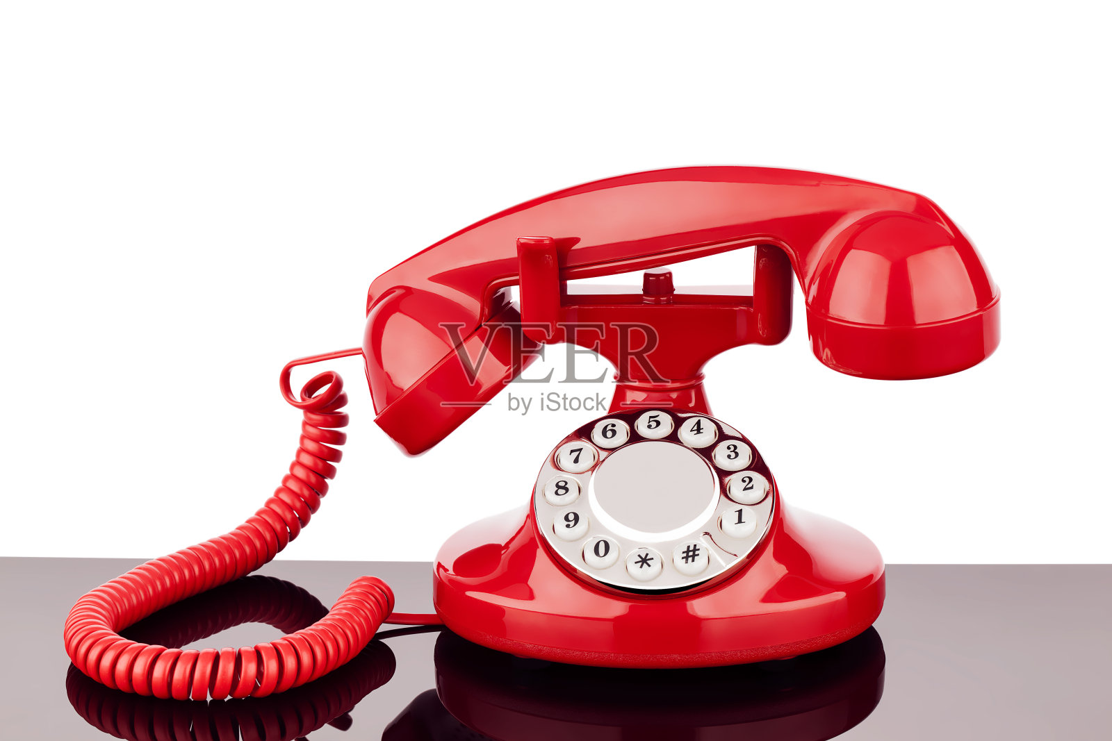 红色的手机照片摄影图片