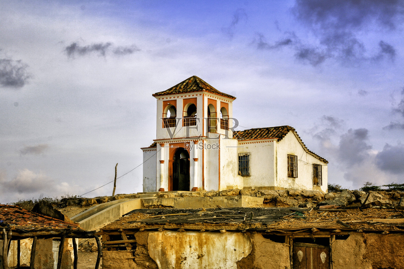 蓬塔马科亚教堂,猎鹰州,委内瑞拉照片摄影图片