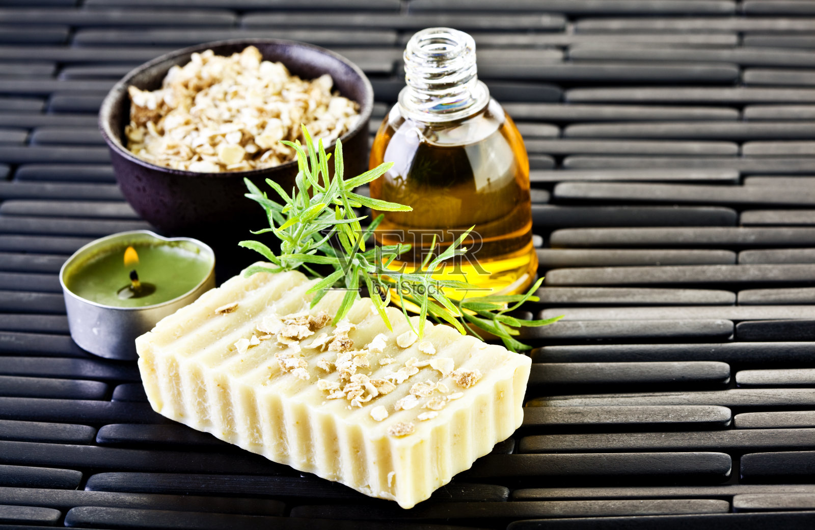 天然浴化妆品照片摄影图片