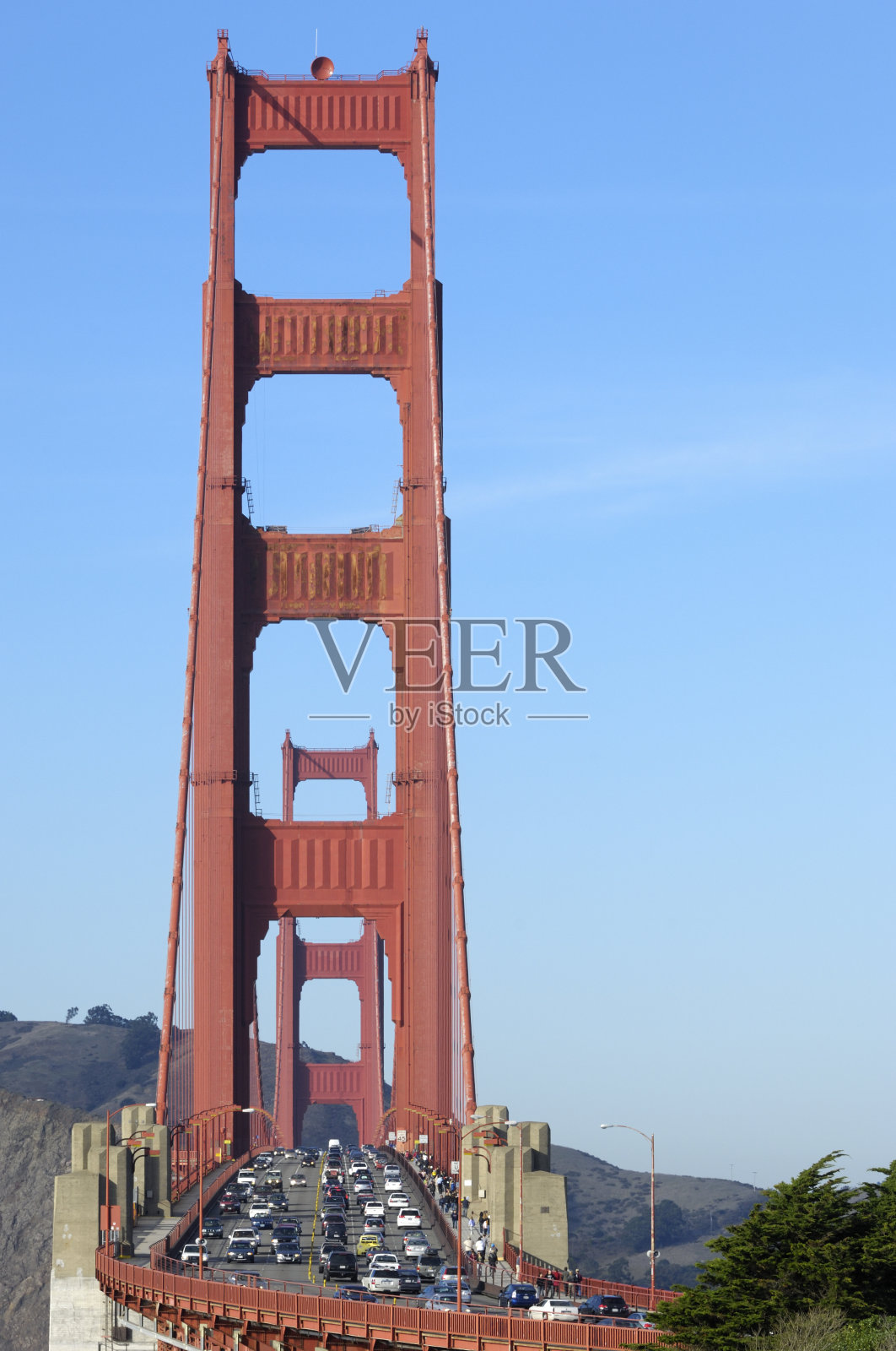 金门大桥双子塔照片摄影图片