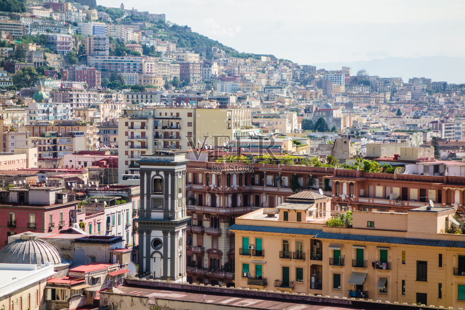 意大利那不勒斯全景图照片摄影图片