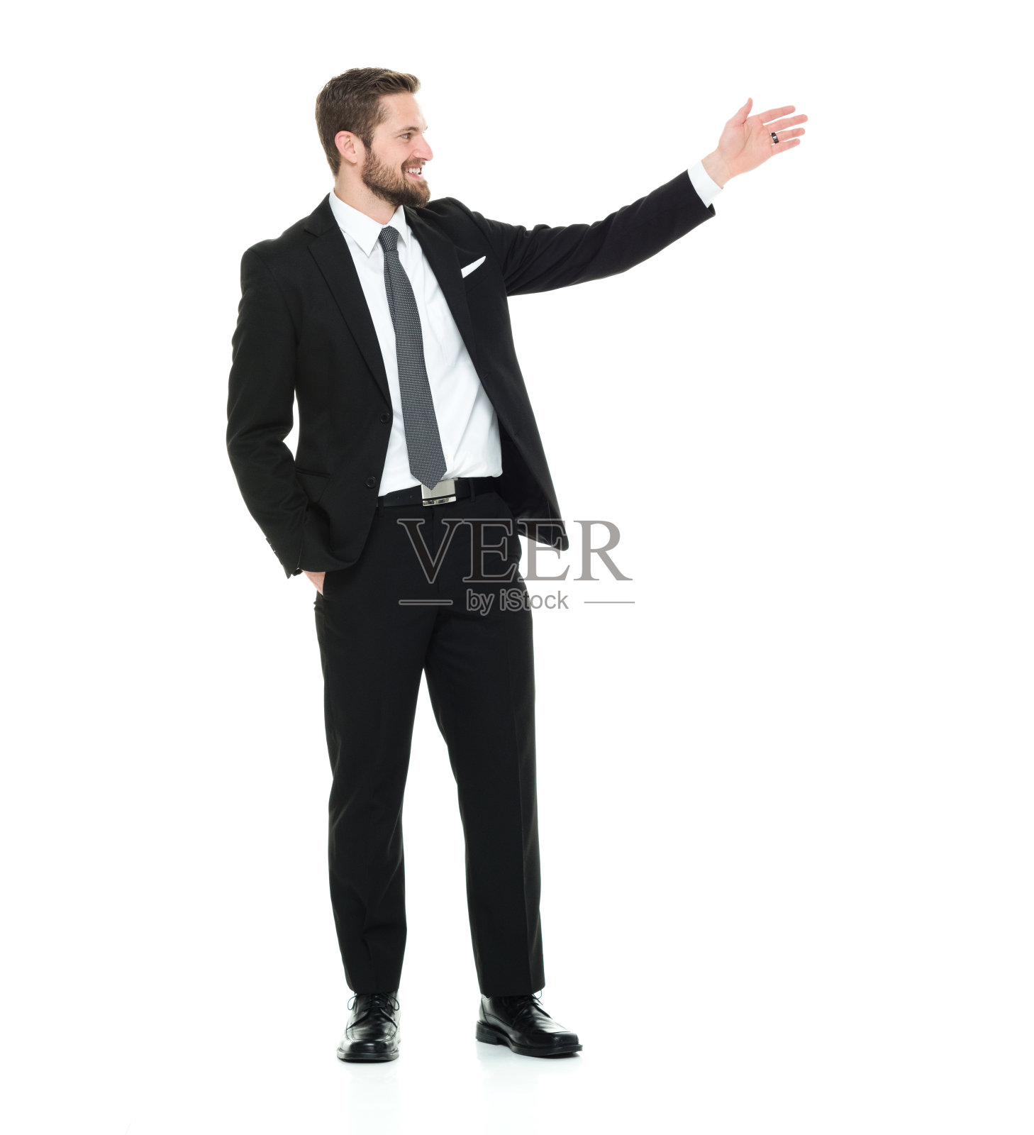 商人笑嘻嘻的照片摄影图片