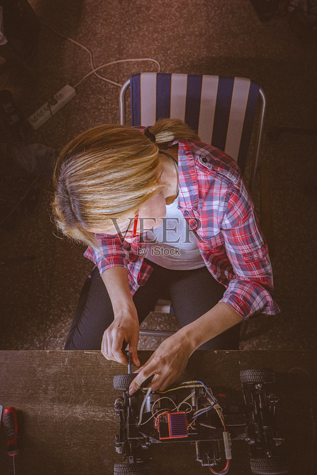 女性在干照片摄影图片