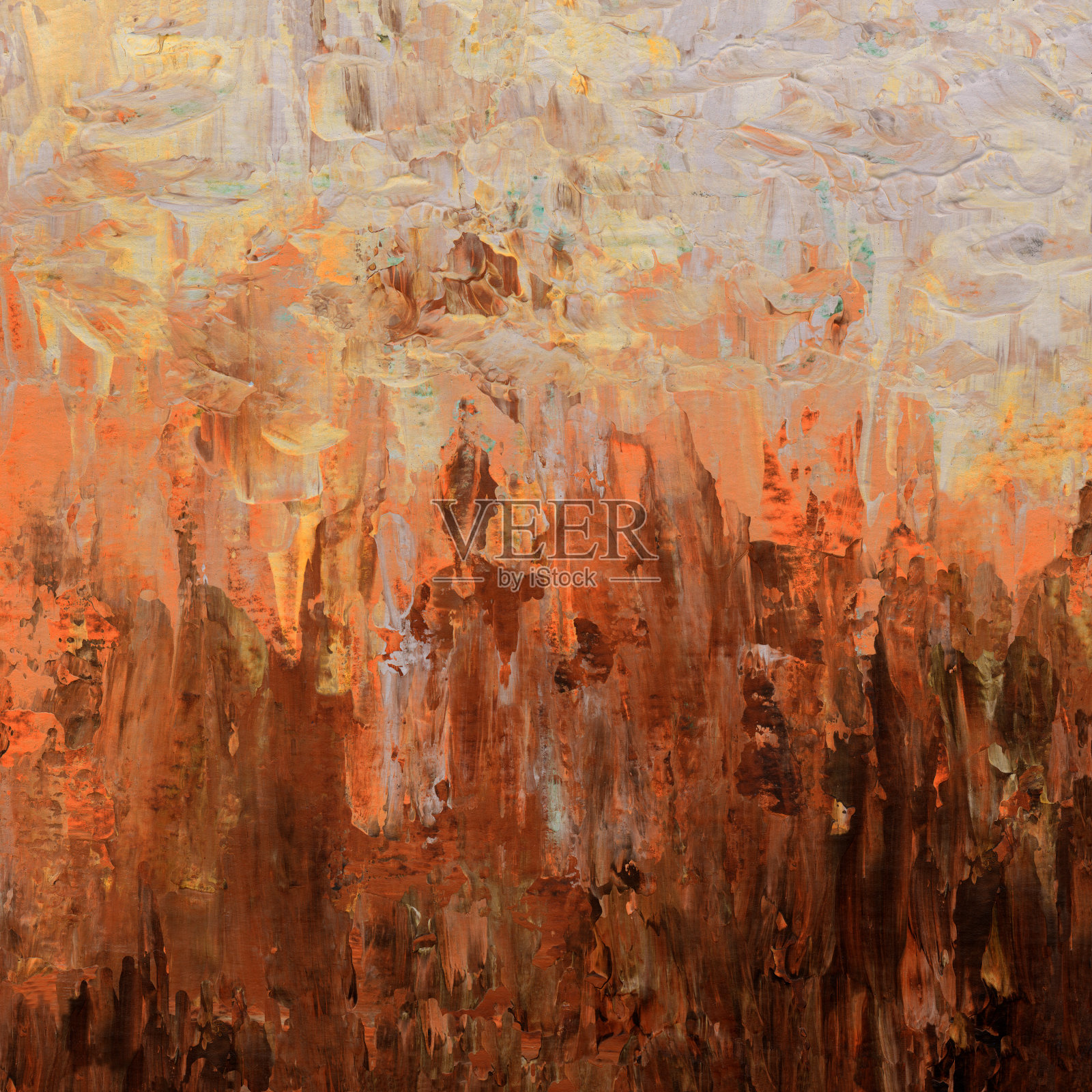 丙烯酸绘制抽象背景在大地颜色插画图片素材