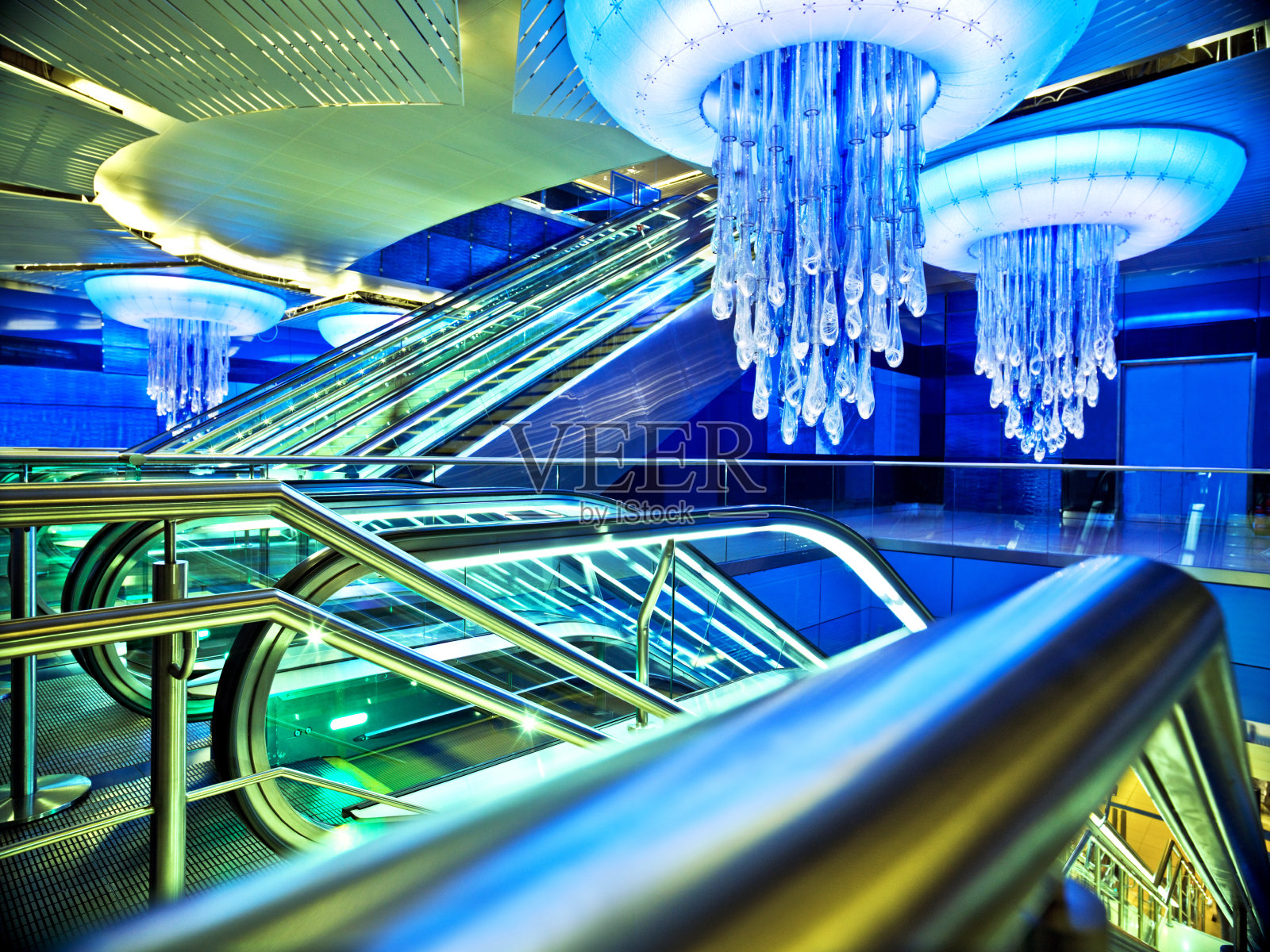 迪拜地铁站照片摄影图片