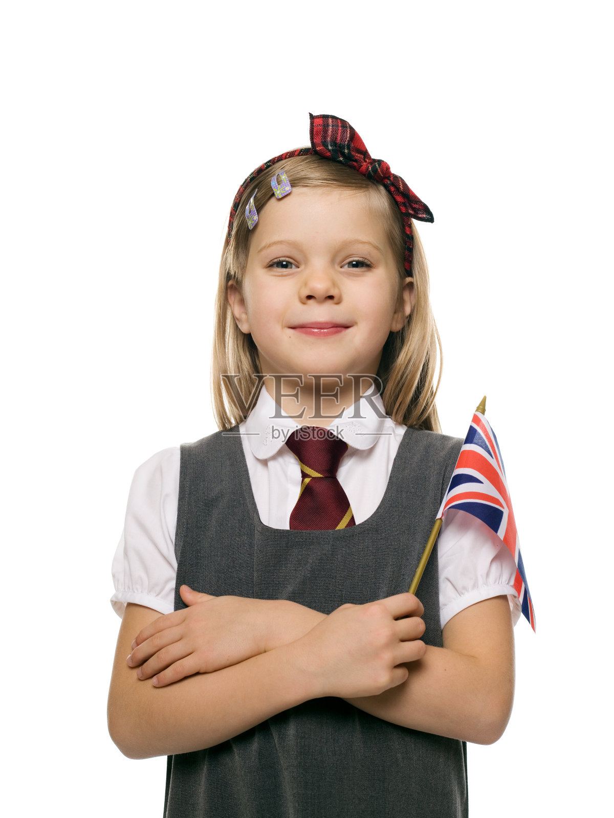 英国女学生,画室肖像照片摄影图片