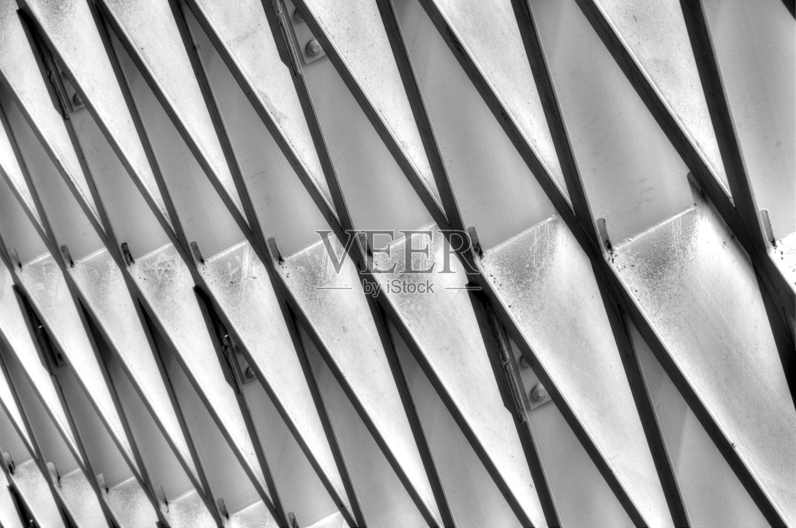 单色架构HDR照片摄影图片