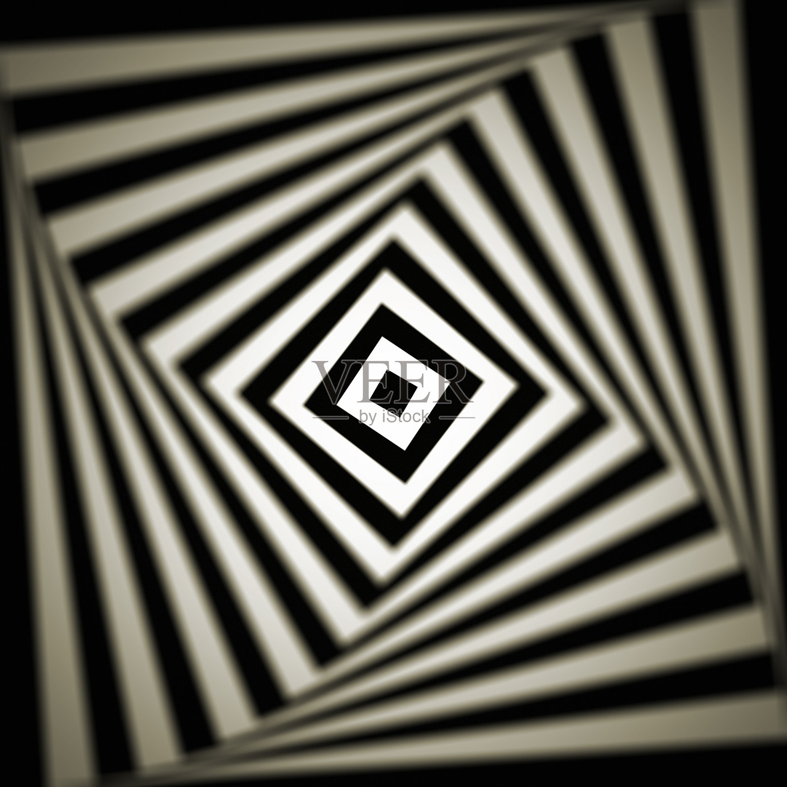 抽象的旋涡方形图案插画图片素材