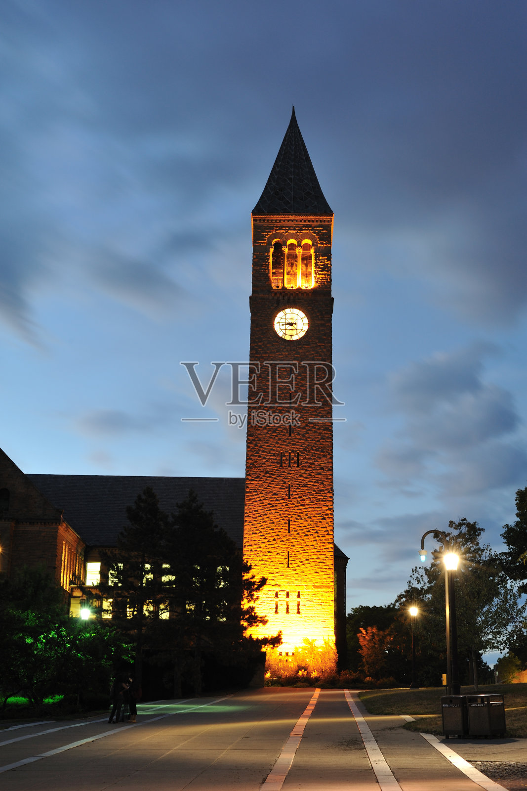 康奈尔大学的McGraw Tower照片摄影图片