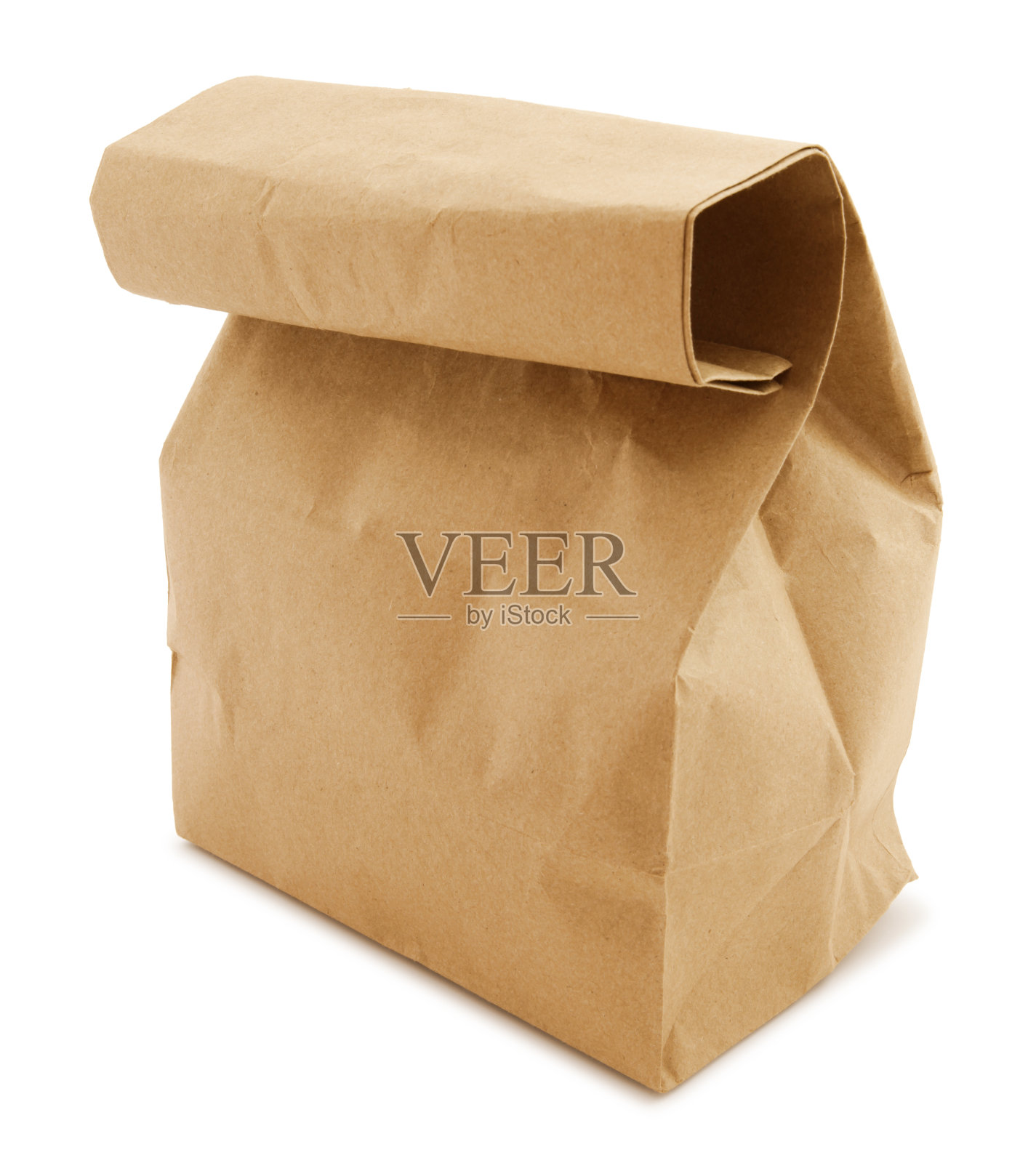 牛皮纸午餐袋照片摄影图片