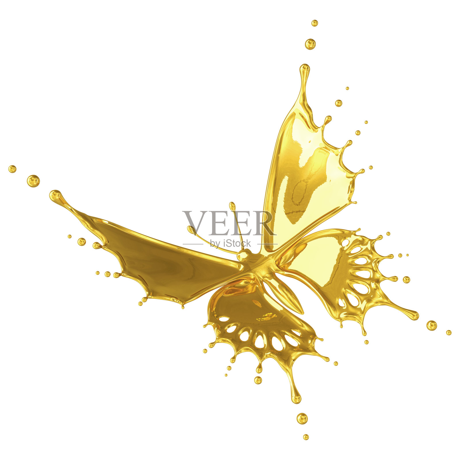 金色蝴蝶照片摄影图片