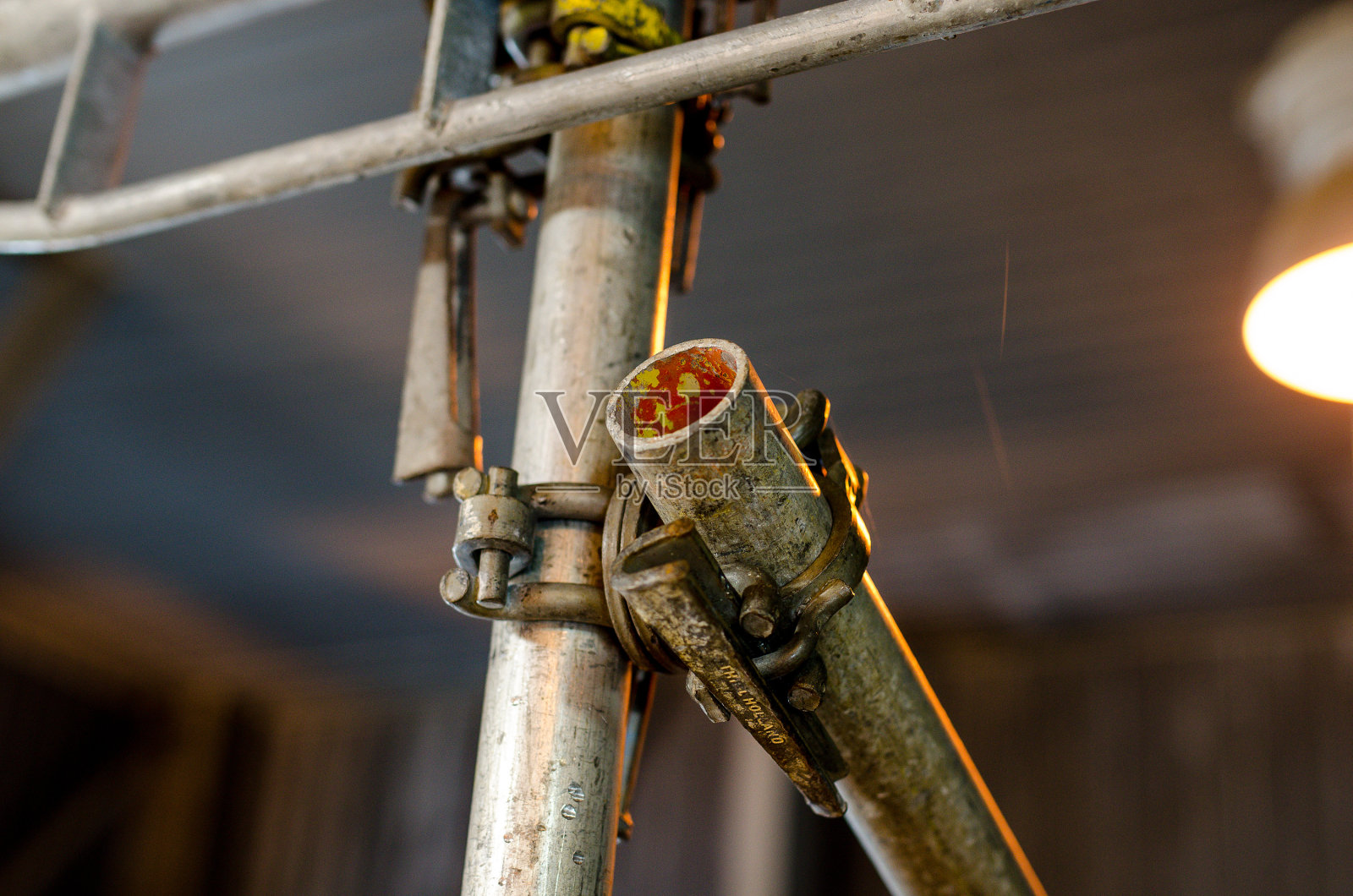 脚手架设备。照片摄影图片