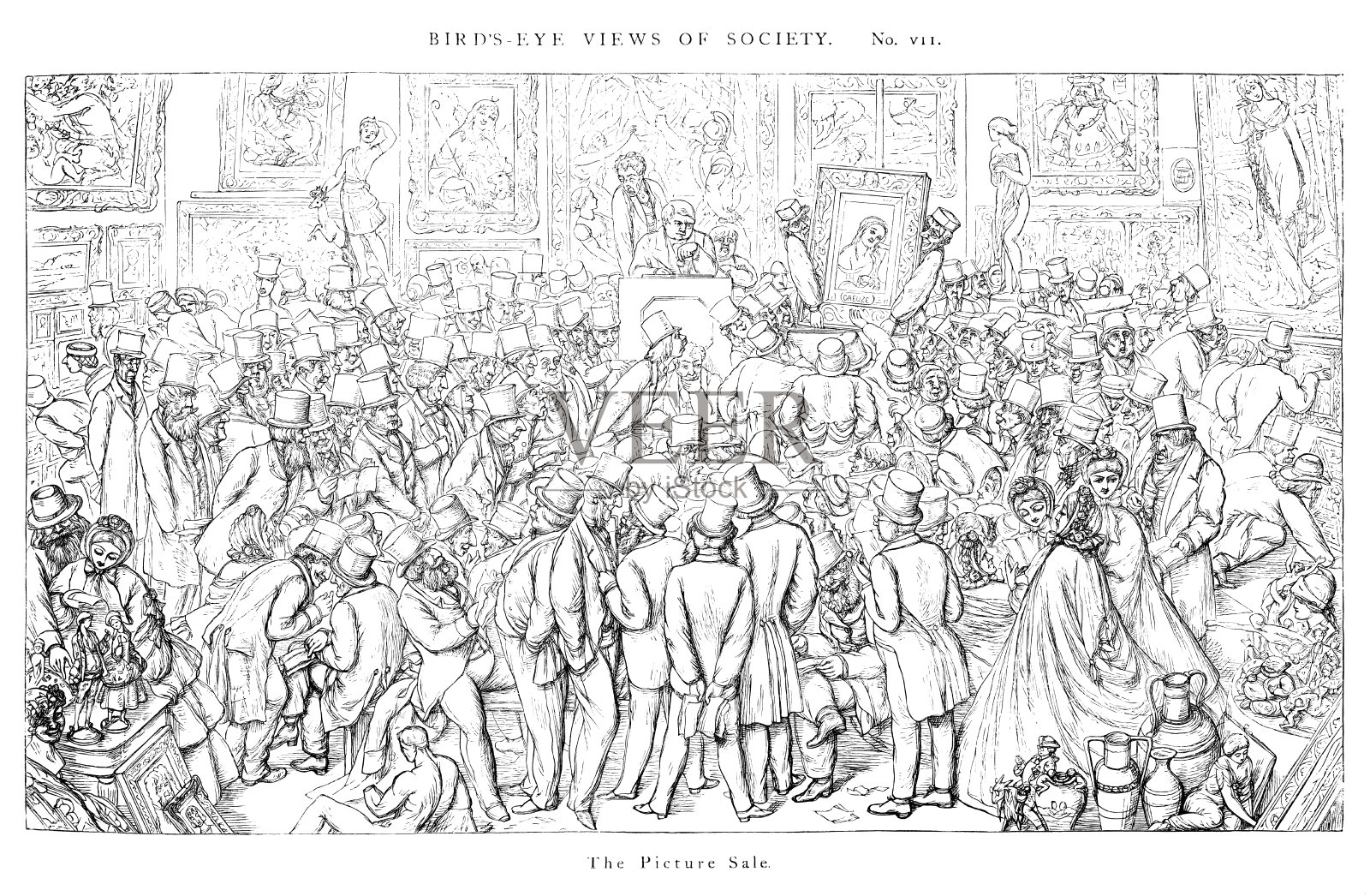 社会观点-图片销售插画图片素材