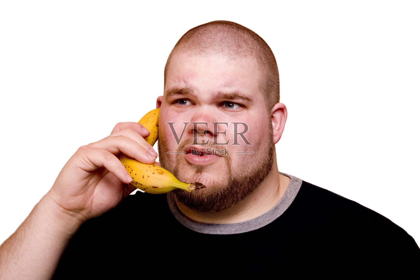 香蕉手机照片摄影图片