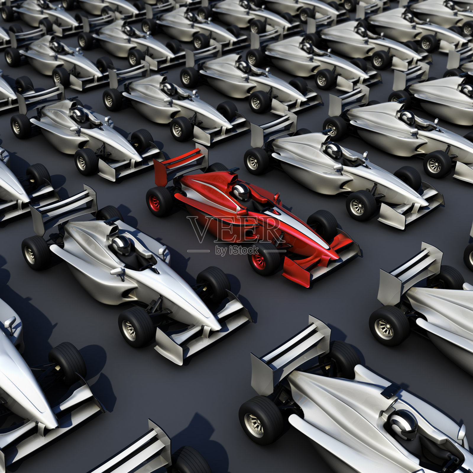 3D F1赛车组照片摄影图片