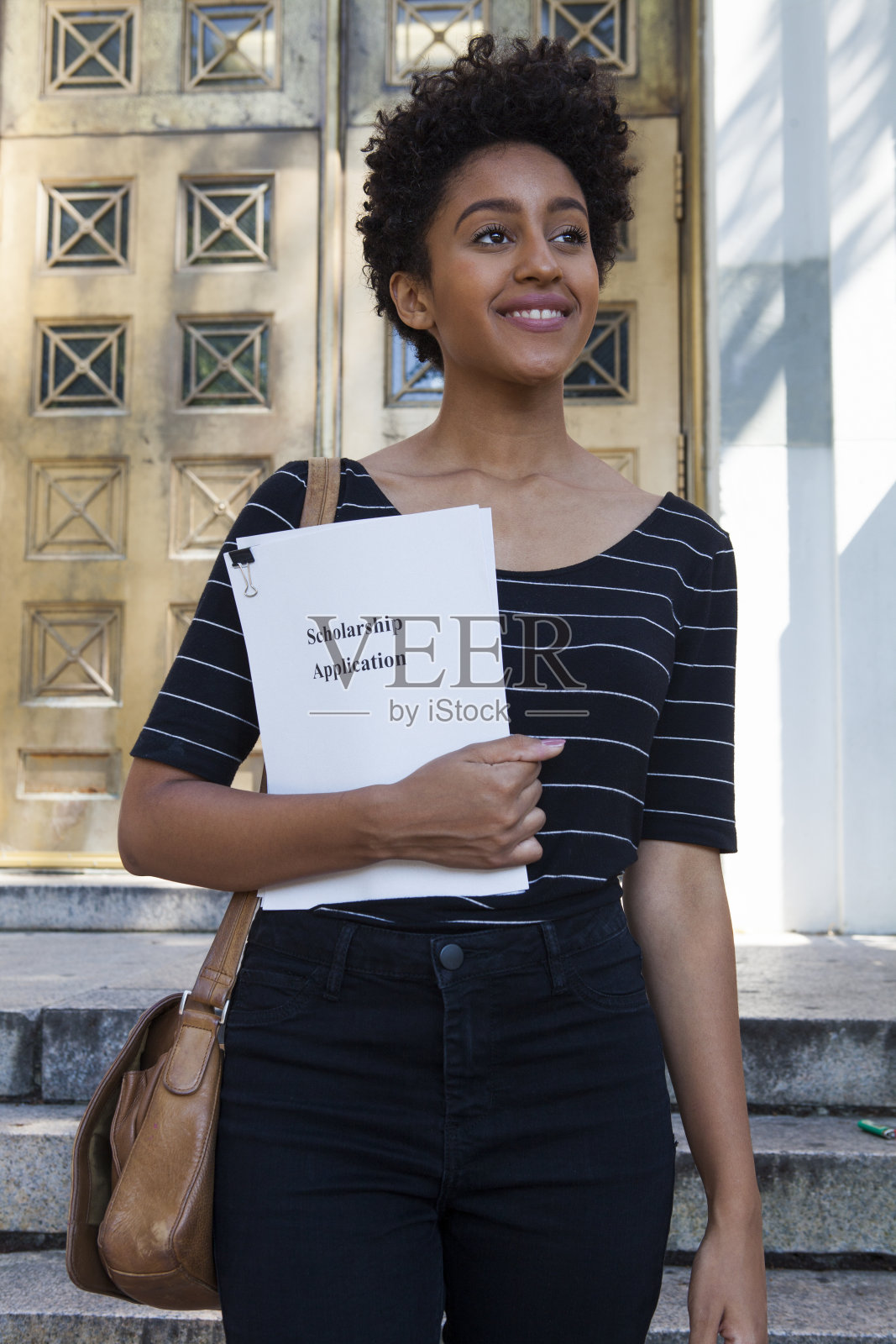 申请奖学金的学生照片摄影图片