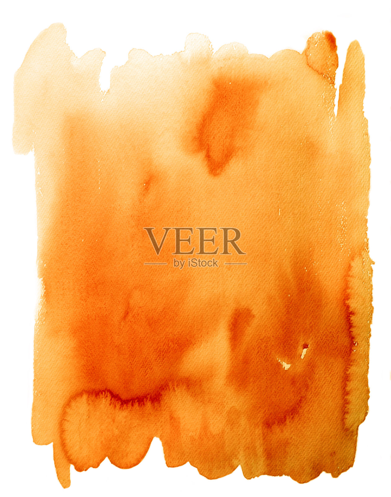 橘色的水彩背景插画图片素材