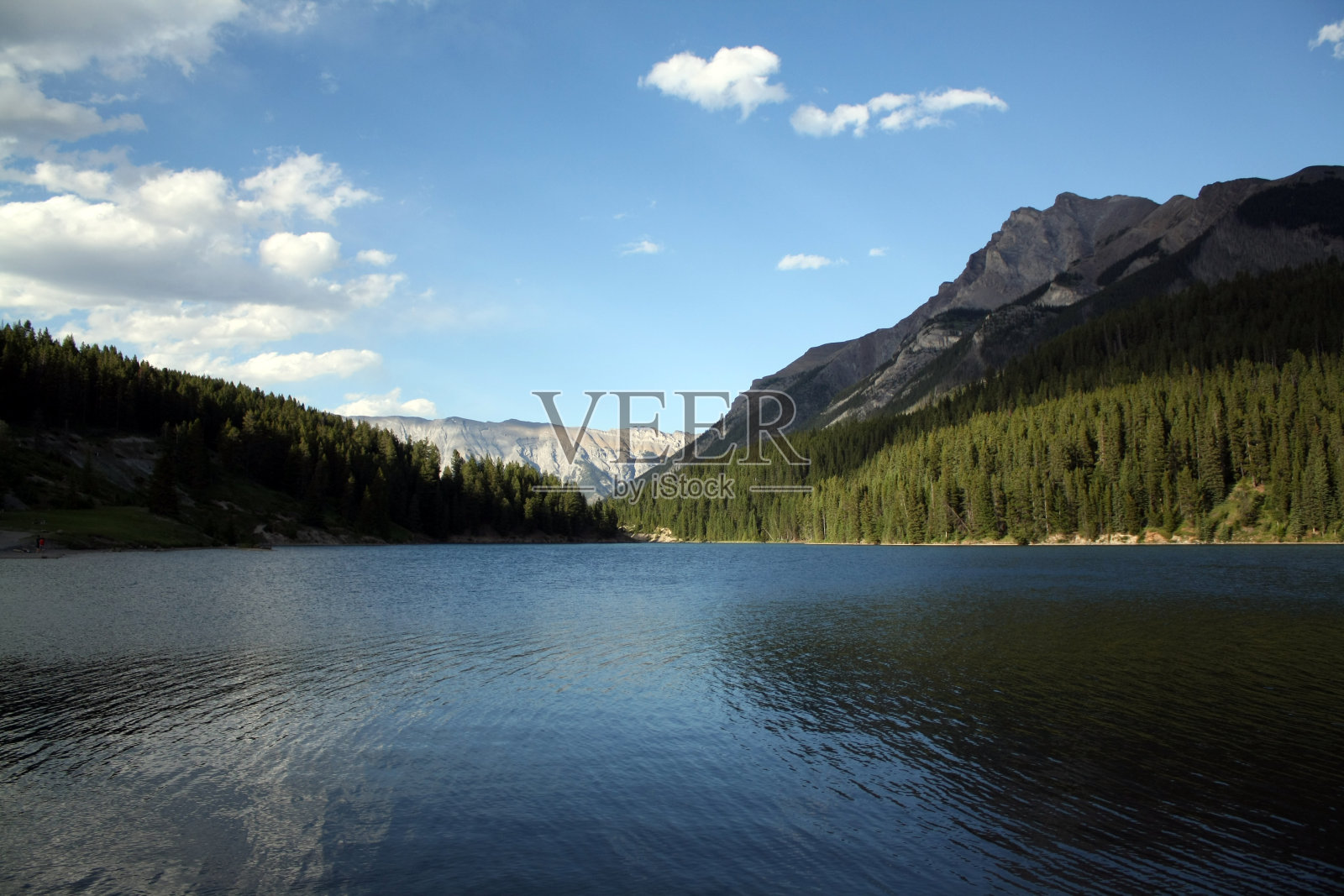 加拿大班夫国家公园的湖照片摄影图片