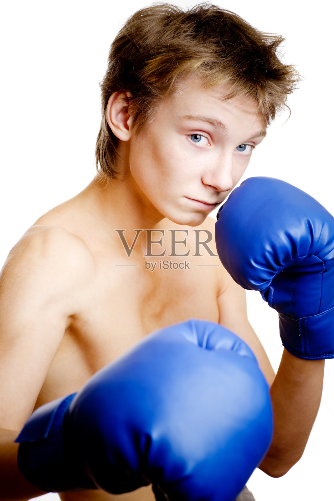 帅气少年肖像照片摄影图片