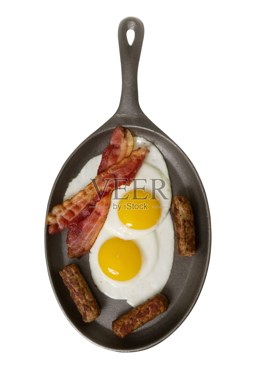 荷包蛋,只煎一面,加肉照片摄影图片