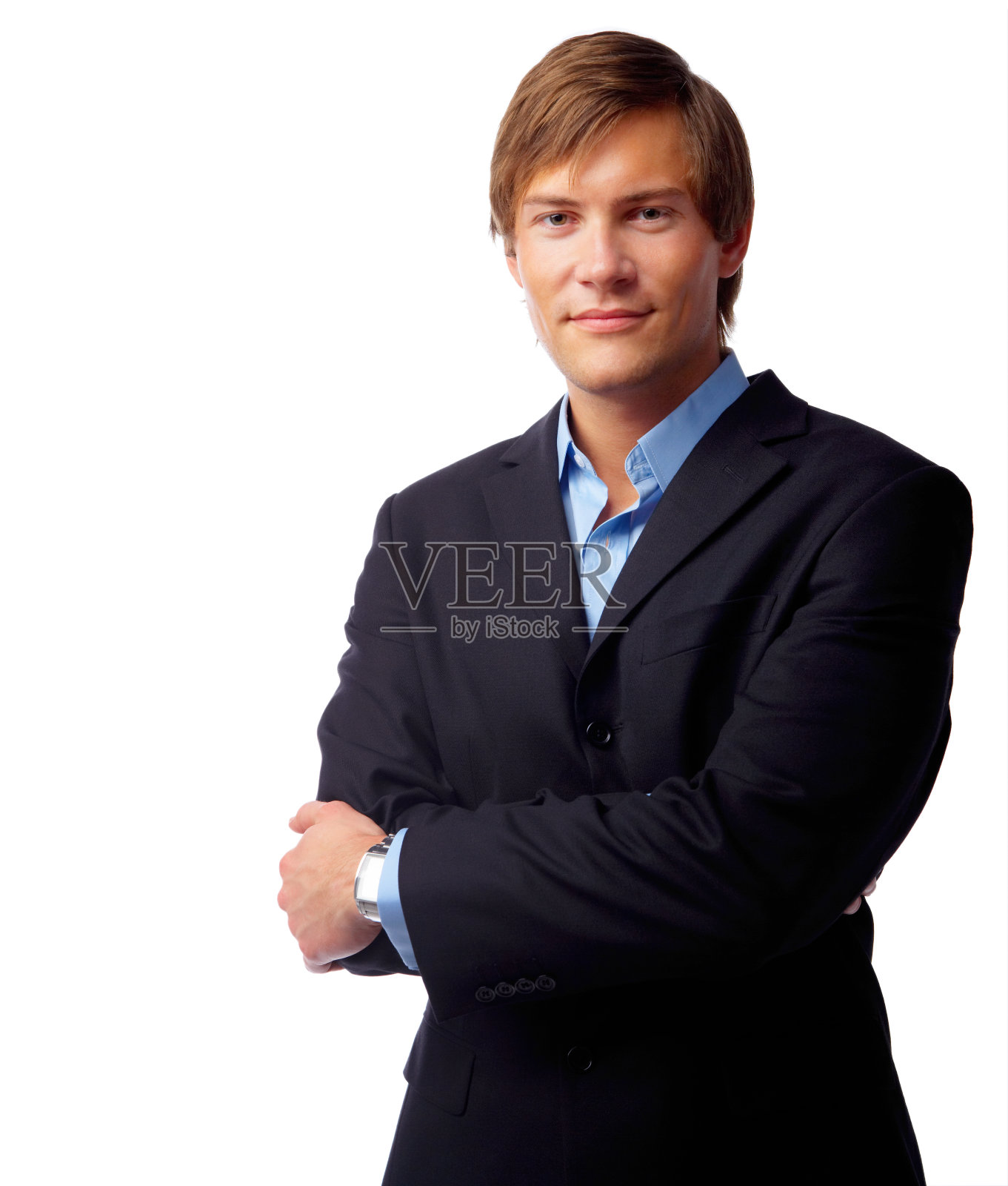 一个年轻商人的肖像照片摄影图片