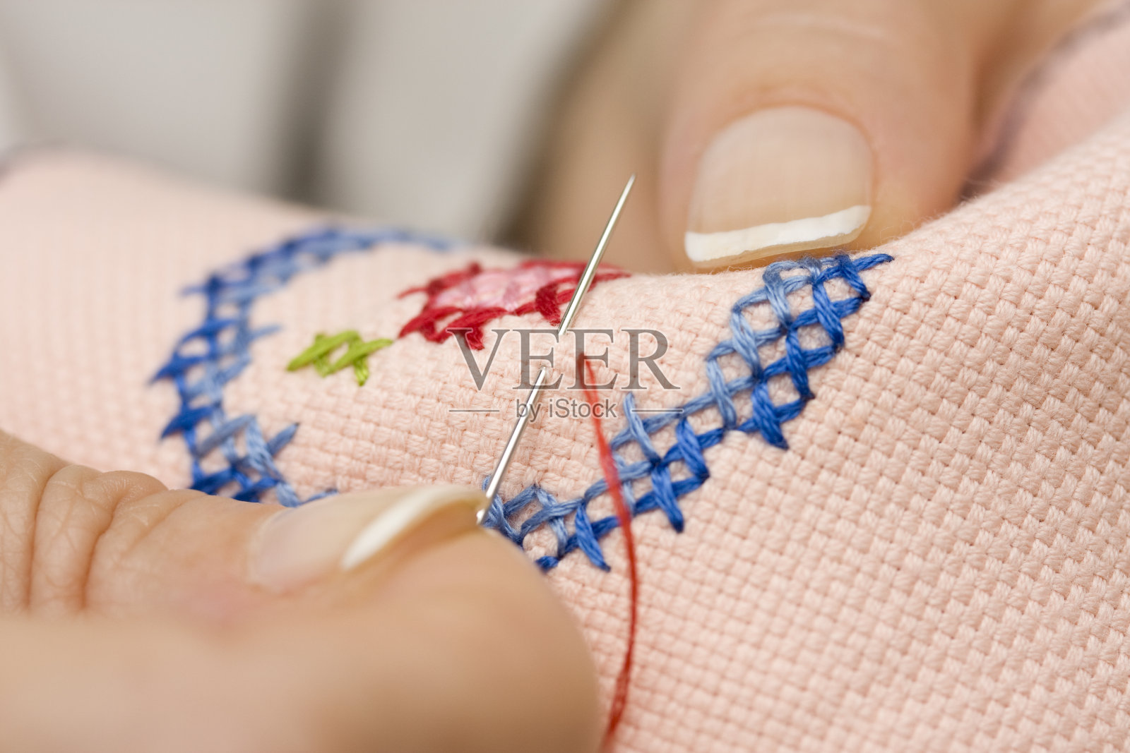 十字绣照片摄影图片