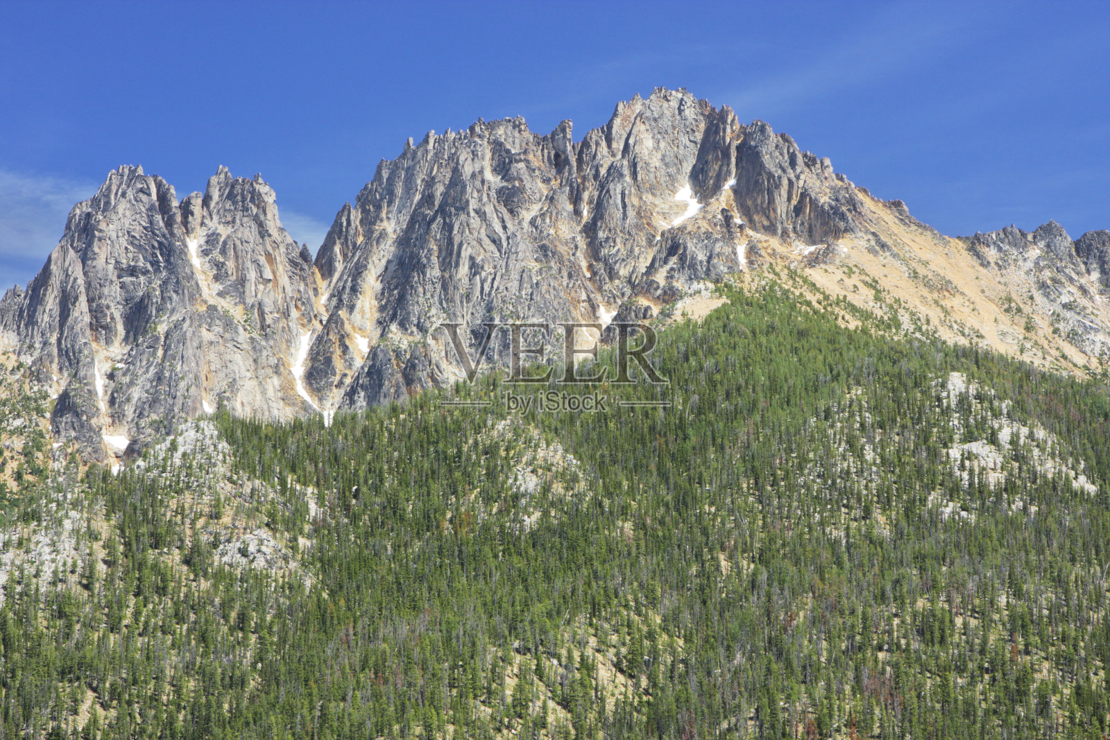 北瀑布华盛顿荒野景观照片摄影图片