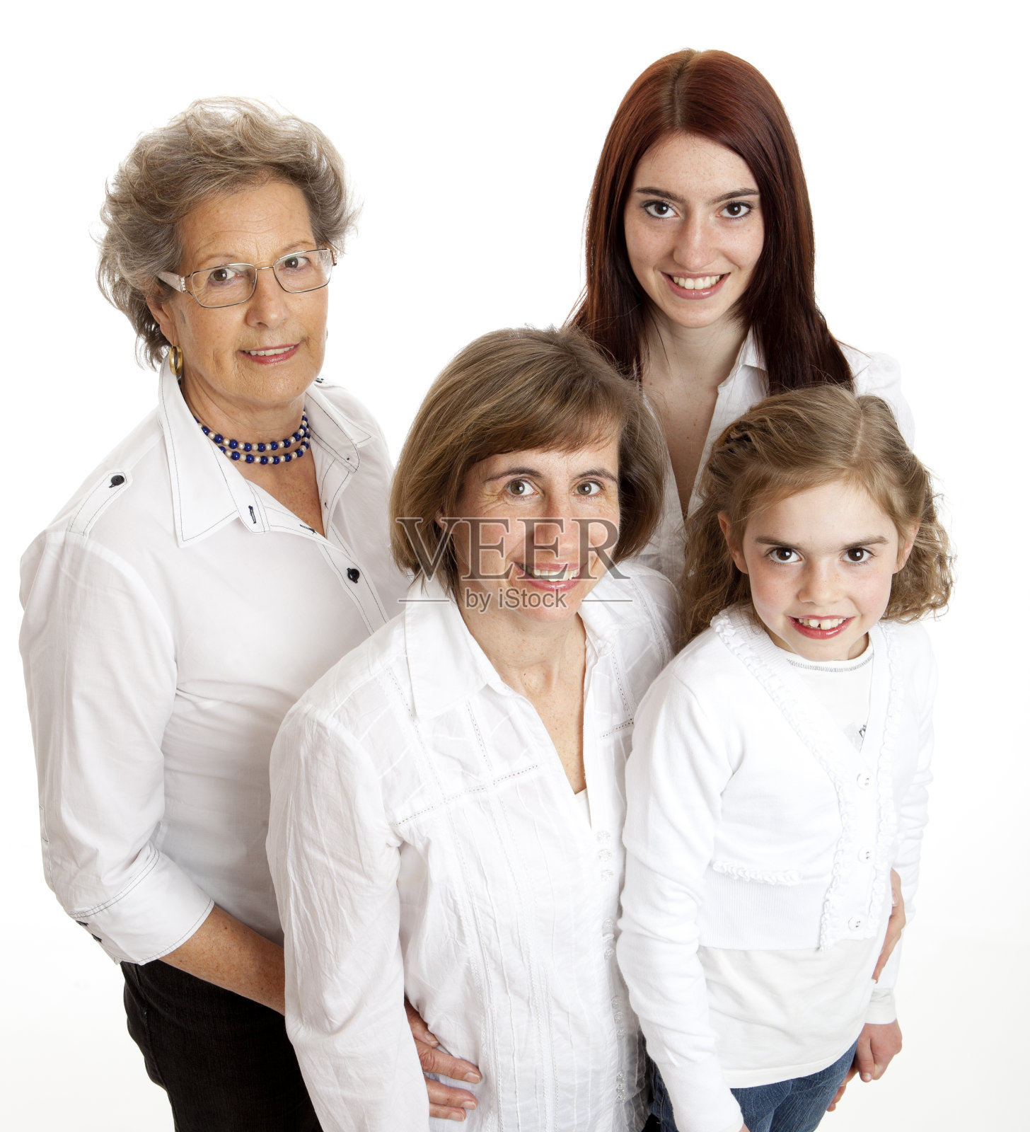 Multi-generation家庭照片摄影图片