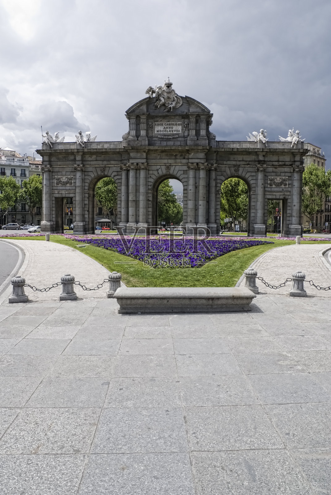 Alcal& # 225;Gate,马德里,西班牙照片摄影图片