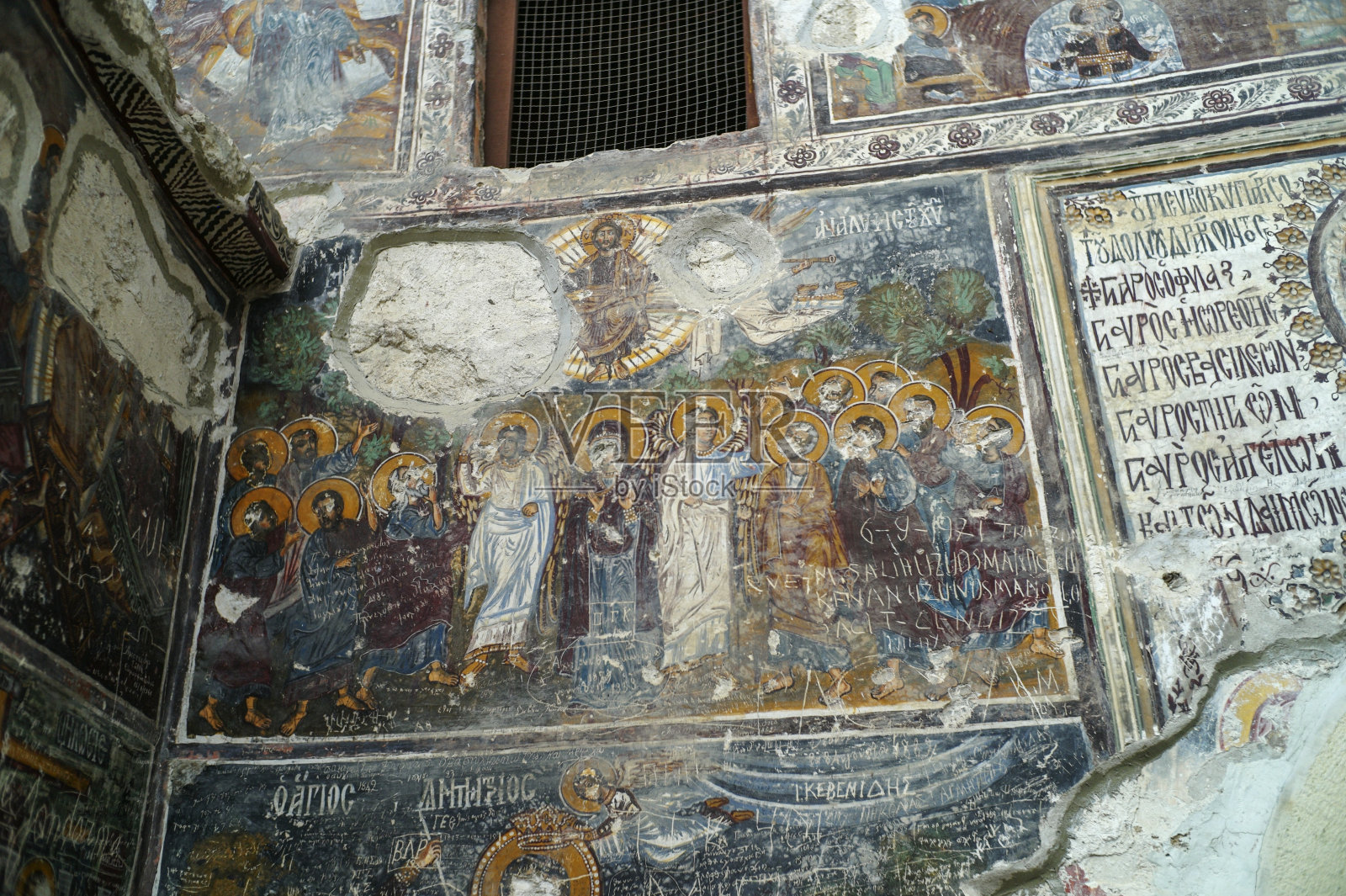 土耳其特拉布宗苏美拉圣母修道院的宗教圣像照片摄影图片