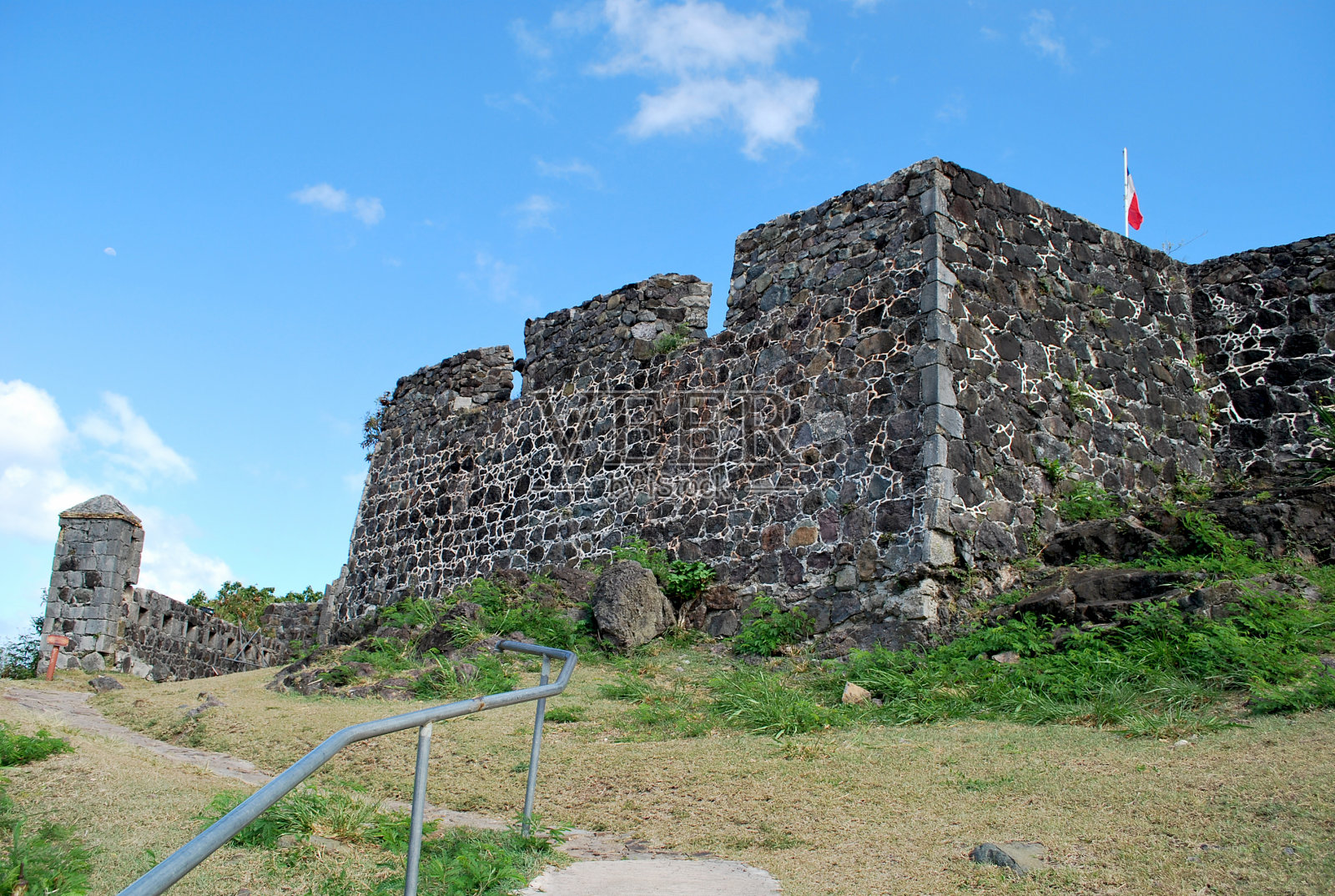圣路易堡的堡垒,圣马丁。照片摄影图片
