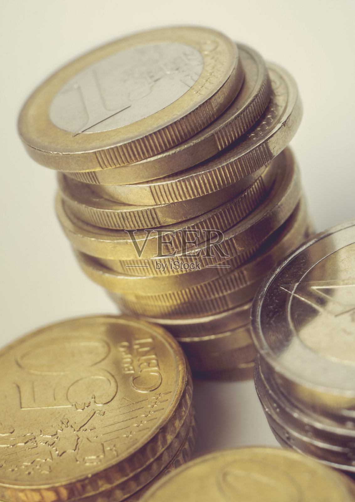 欧元硬币照片摄影图片