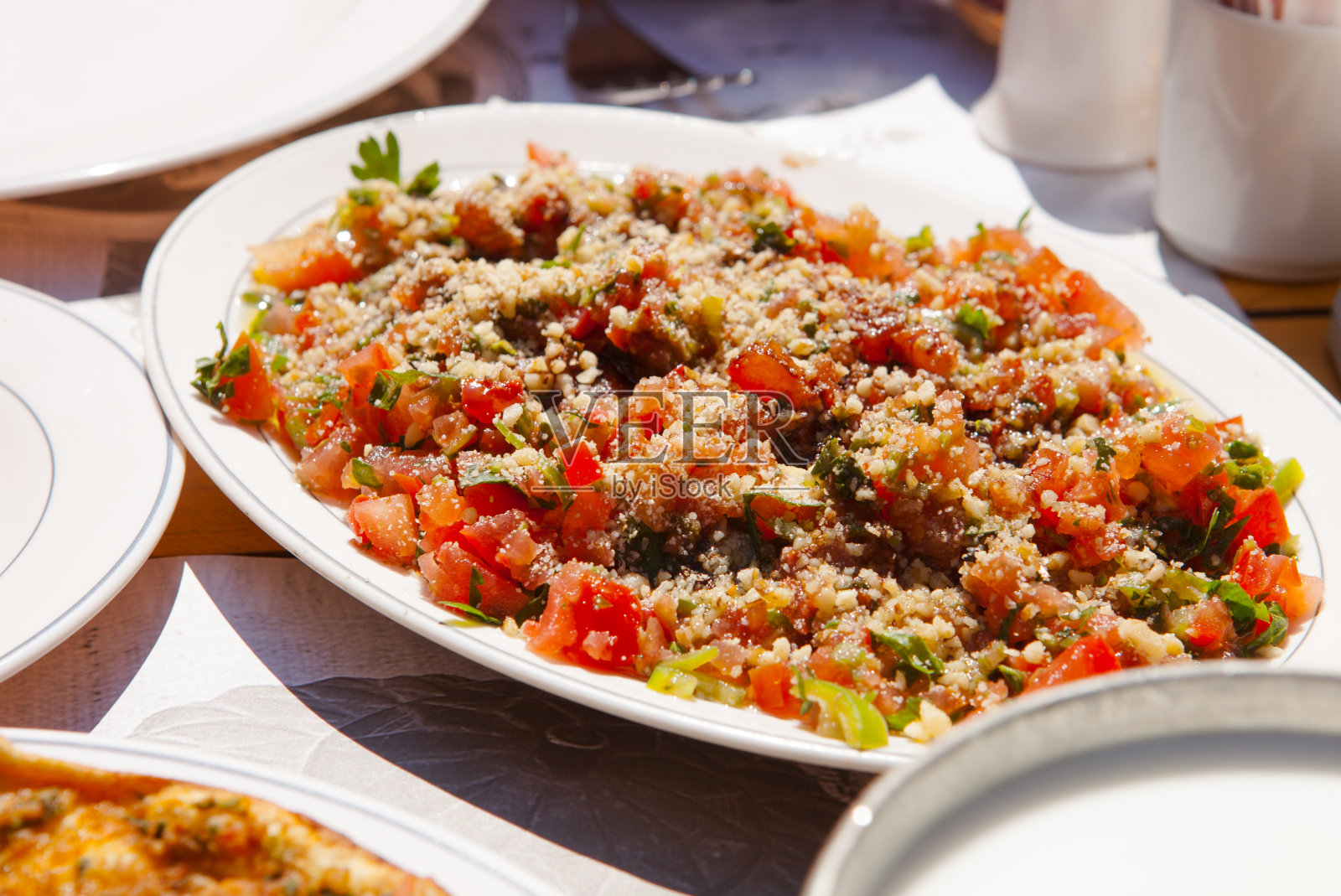 加夫尔达吉沙拉,传统的土耳其食物照片摄影图片