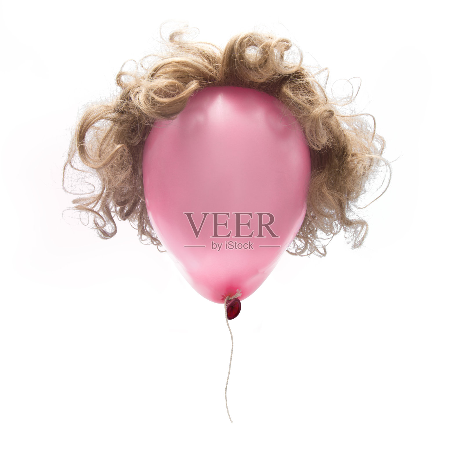 傻瓜粉红色的金发照片摄影图片