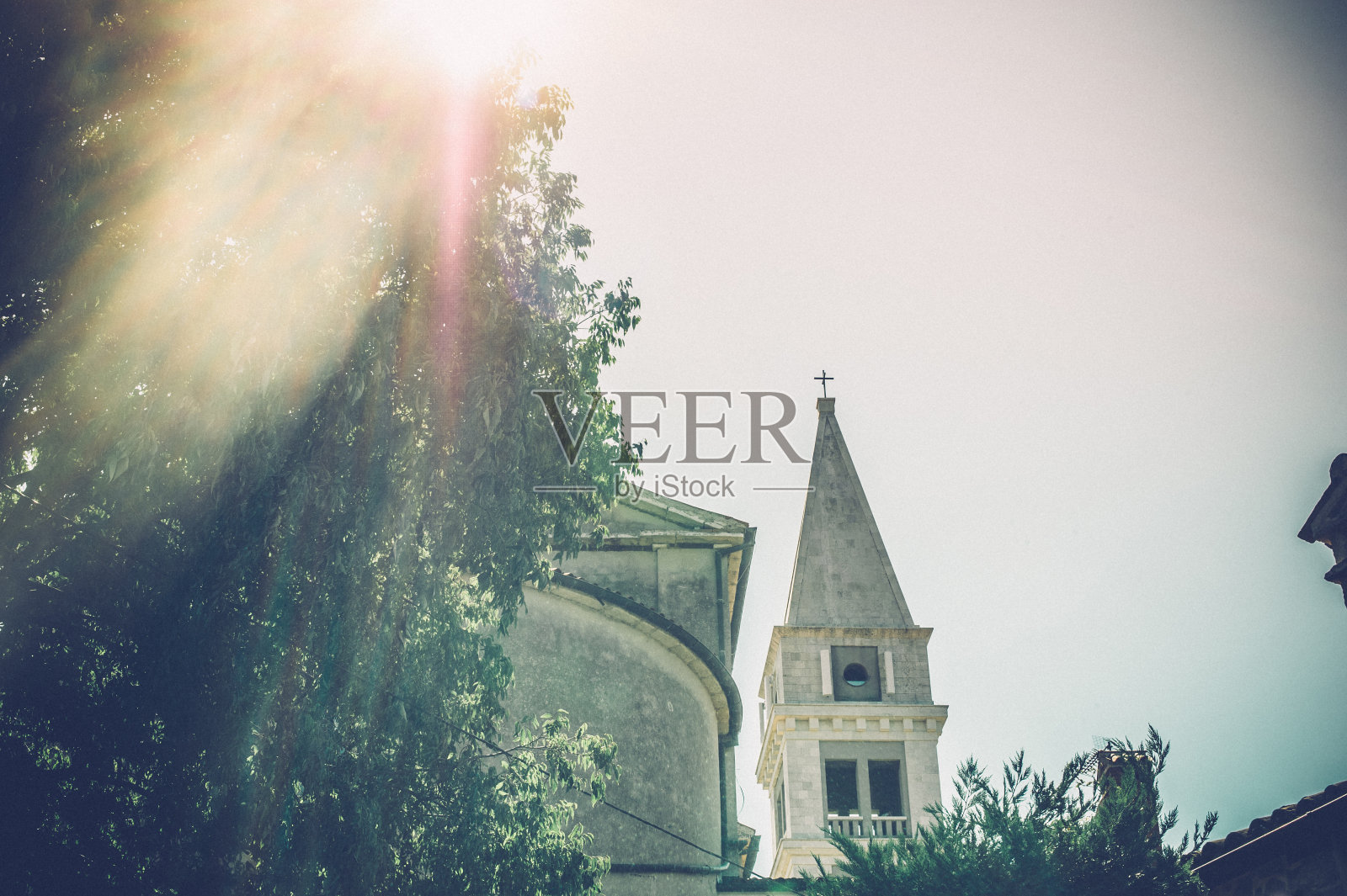 克罗地亚伊斯特里亚弗萨尔的圣马丁教堂照片摄影图片