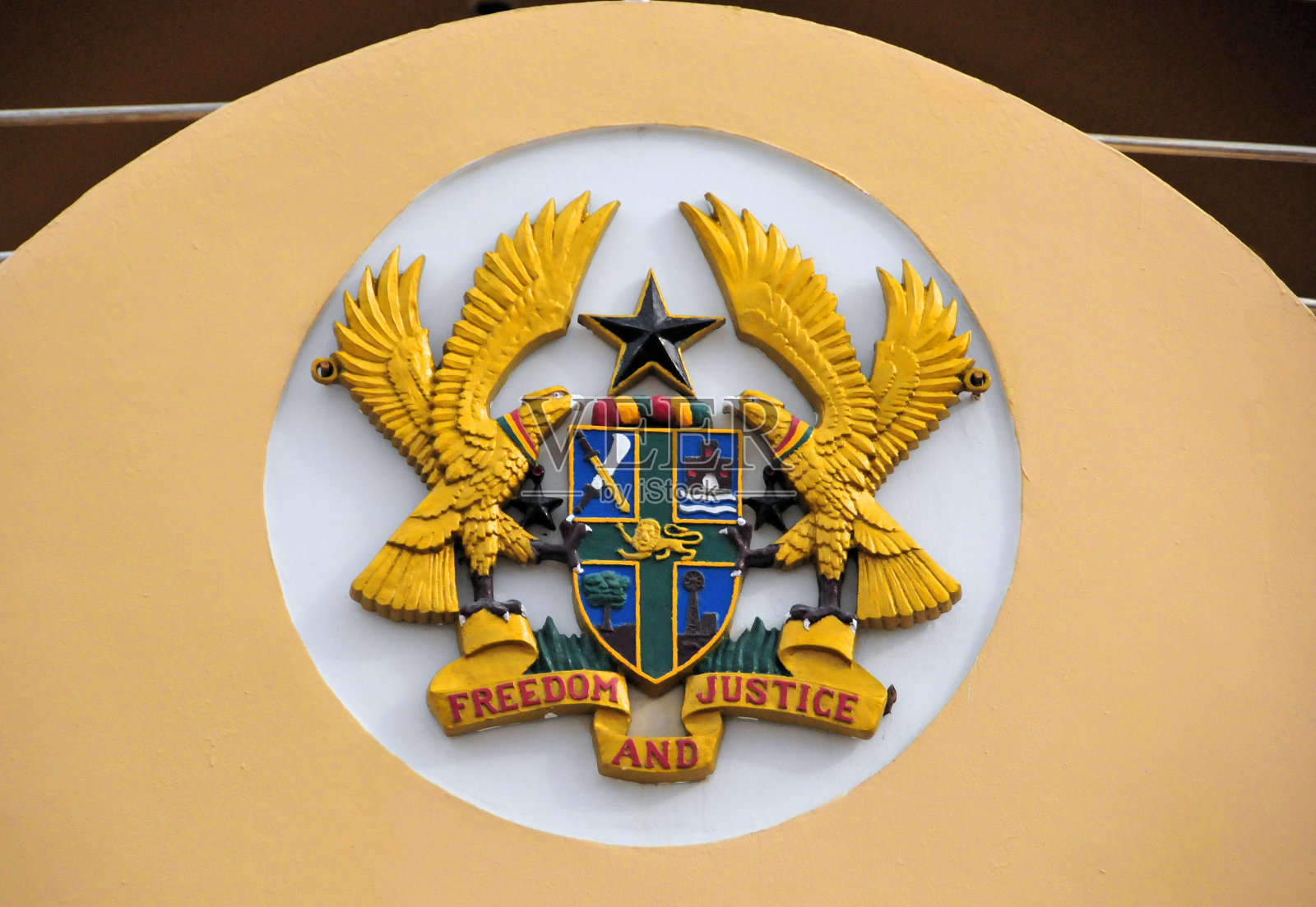 加纳盾徽照片摄影图片