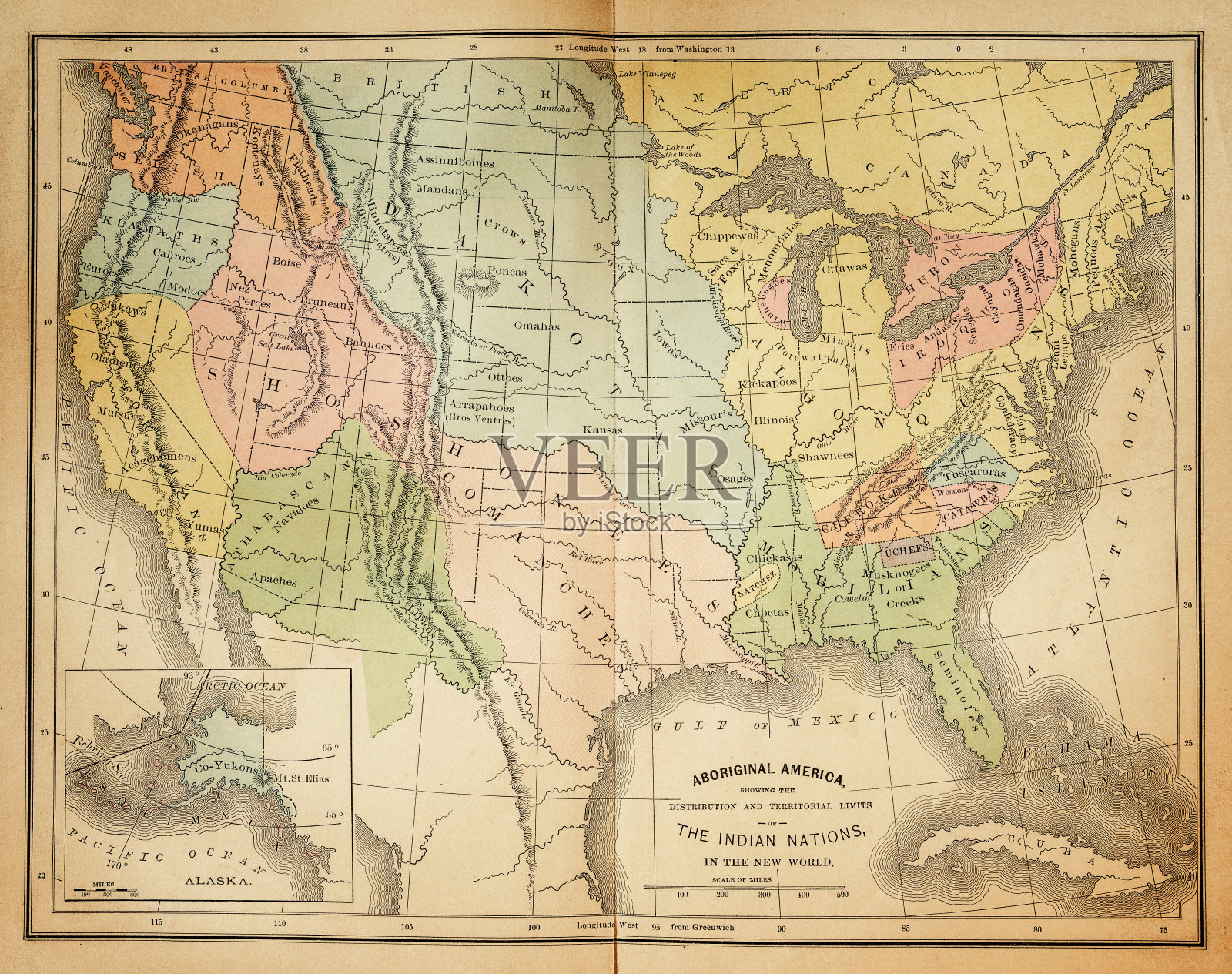 美国地图1876年照片摄影图片