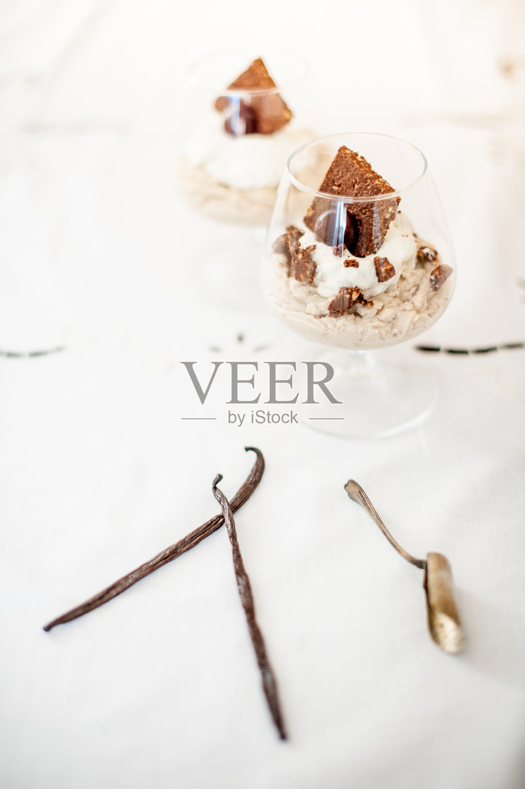 玻璃甜点,拷贝空间照片摄影图片