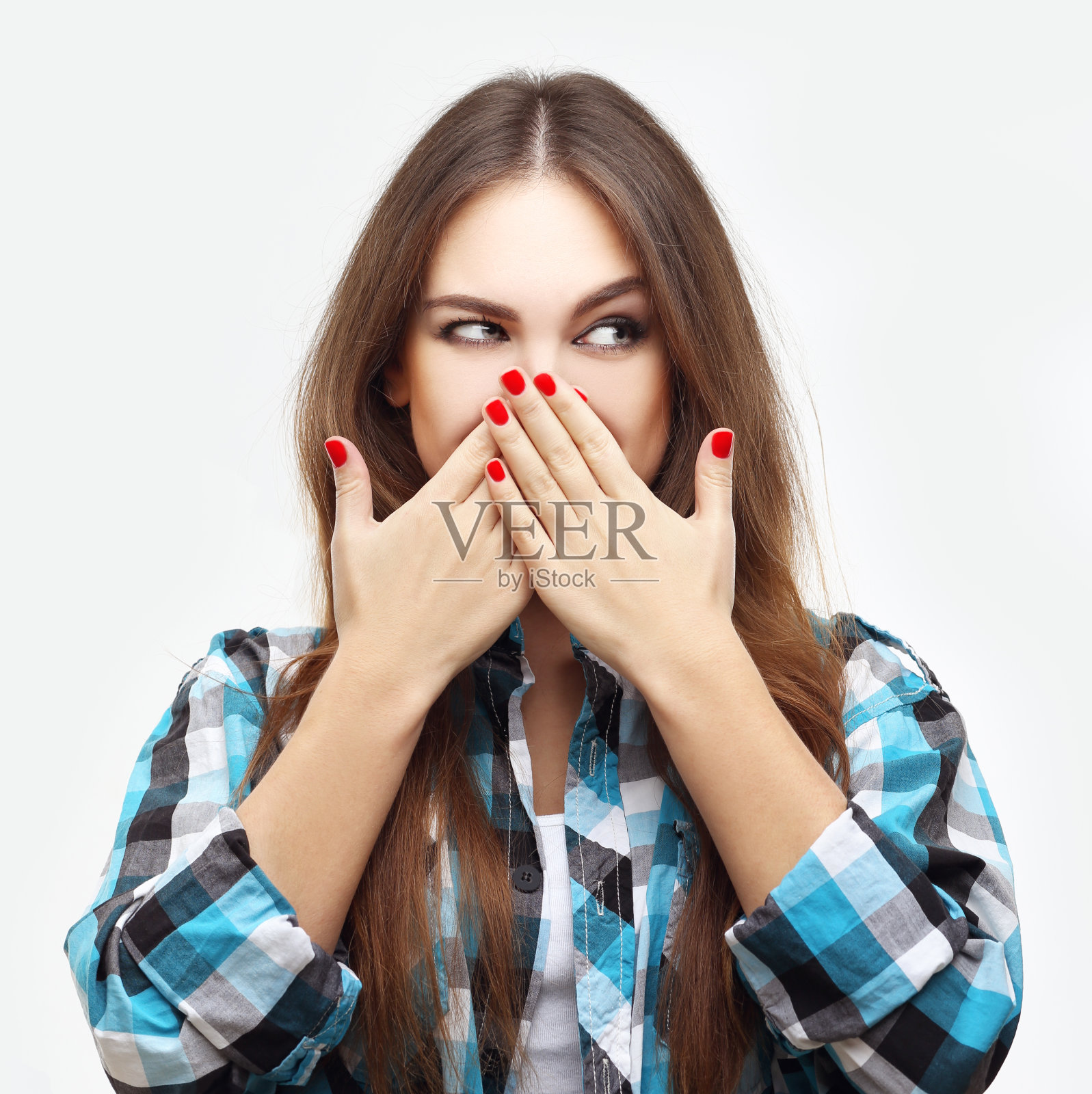 笑的女孩照片摄影图片