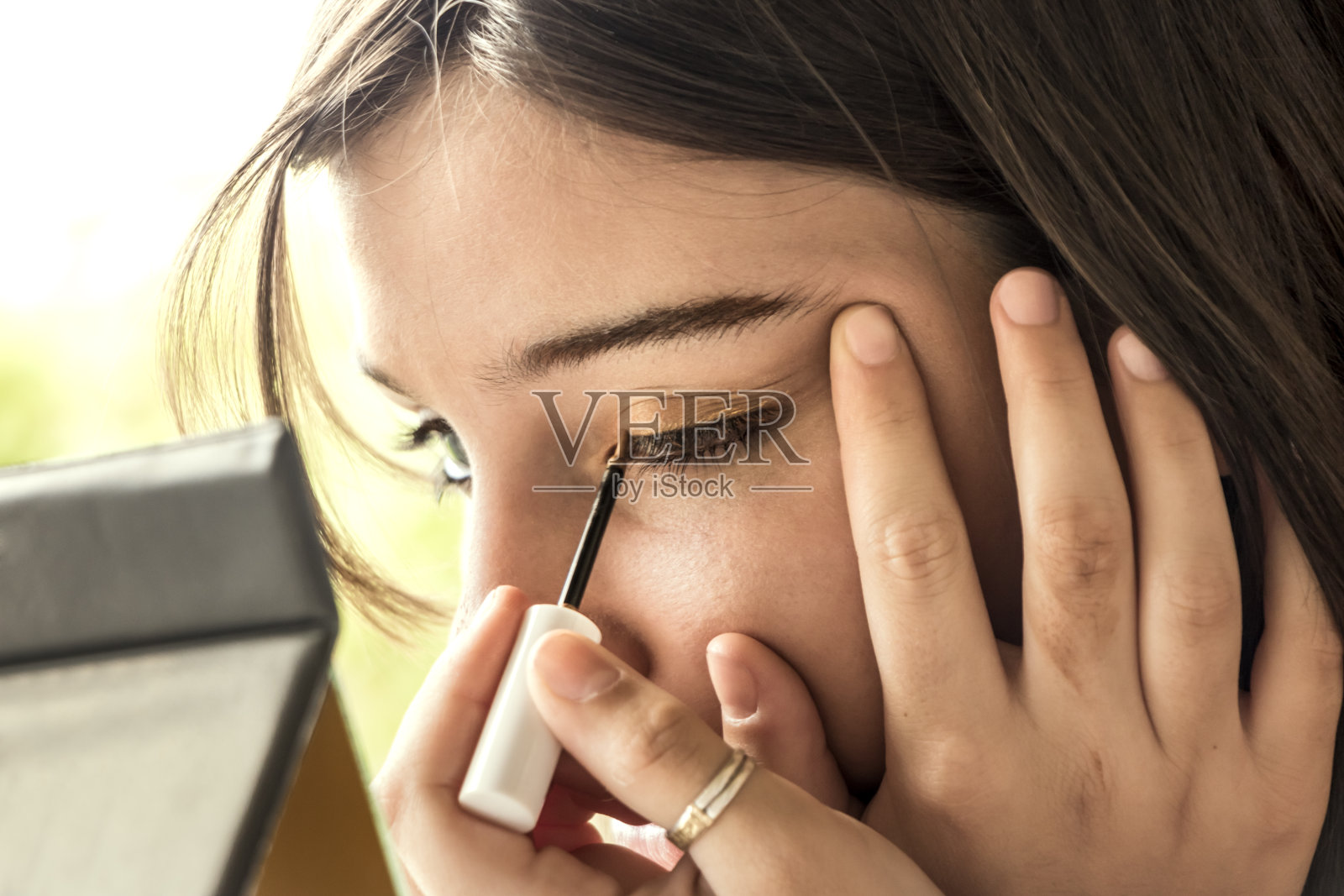 化妆的眼睛照片摄影图片