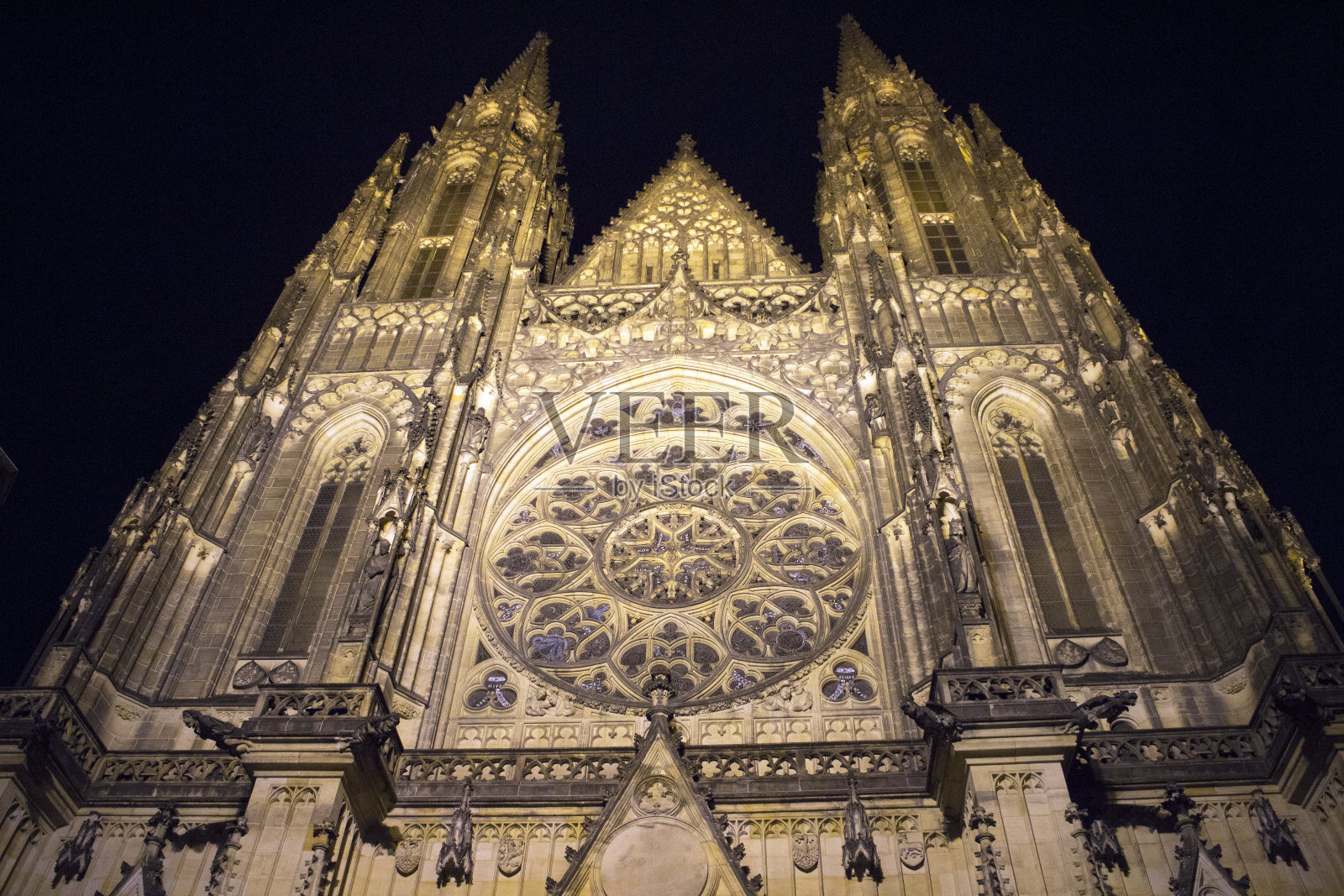 圣维塔大教堂的艺术细节照片摄影图片