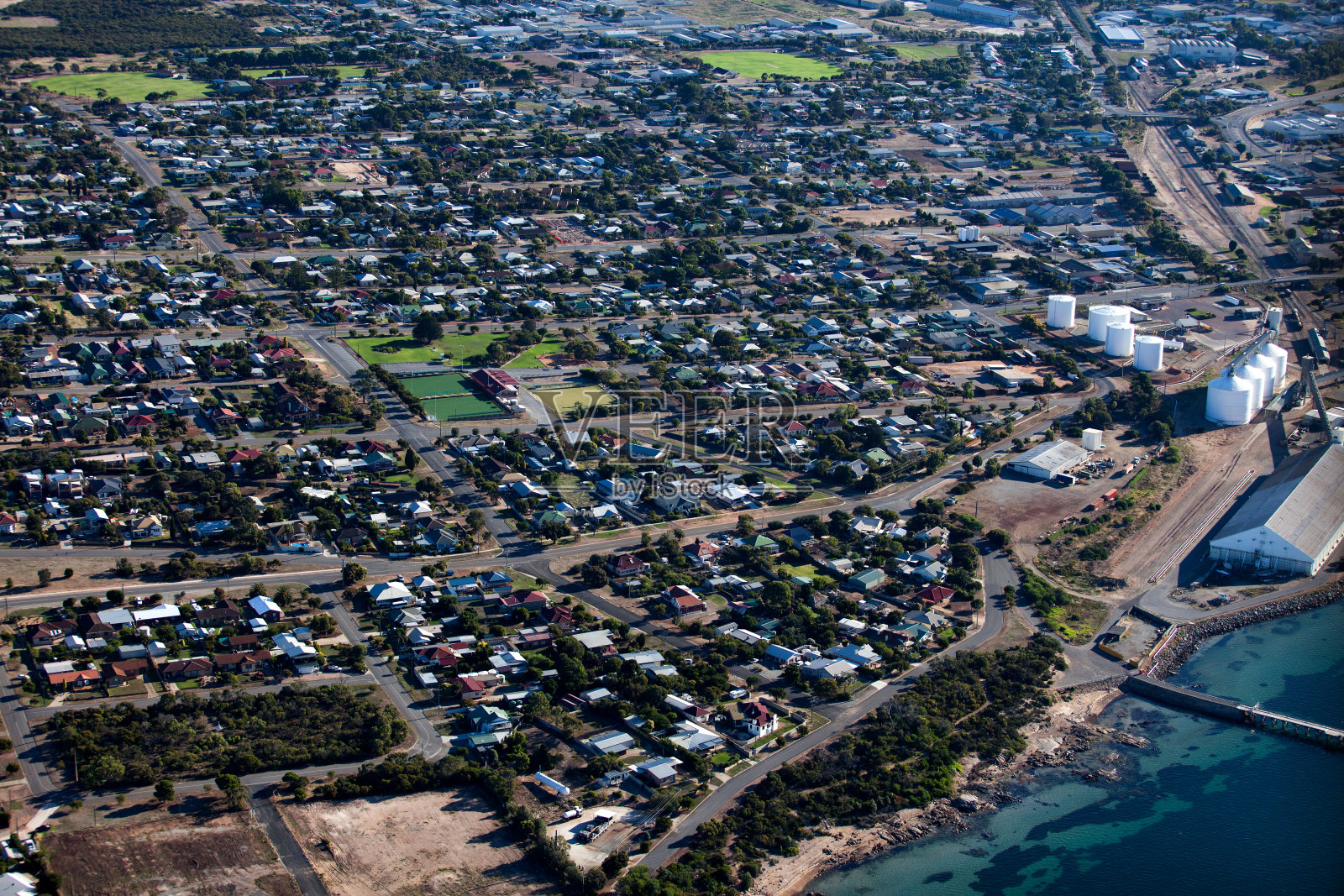 鸟瞰图澳大利亚城市照片摄影图片
