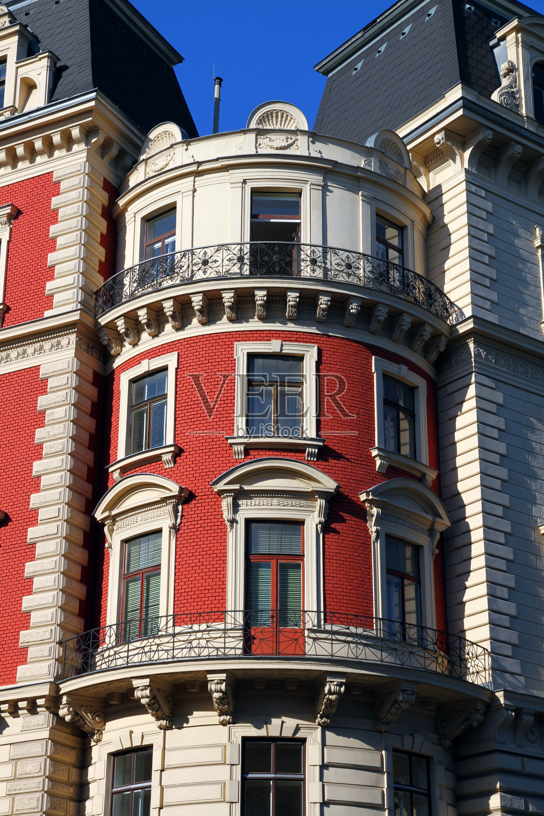 红色角落照片摄影图片