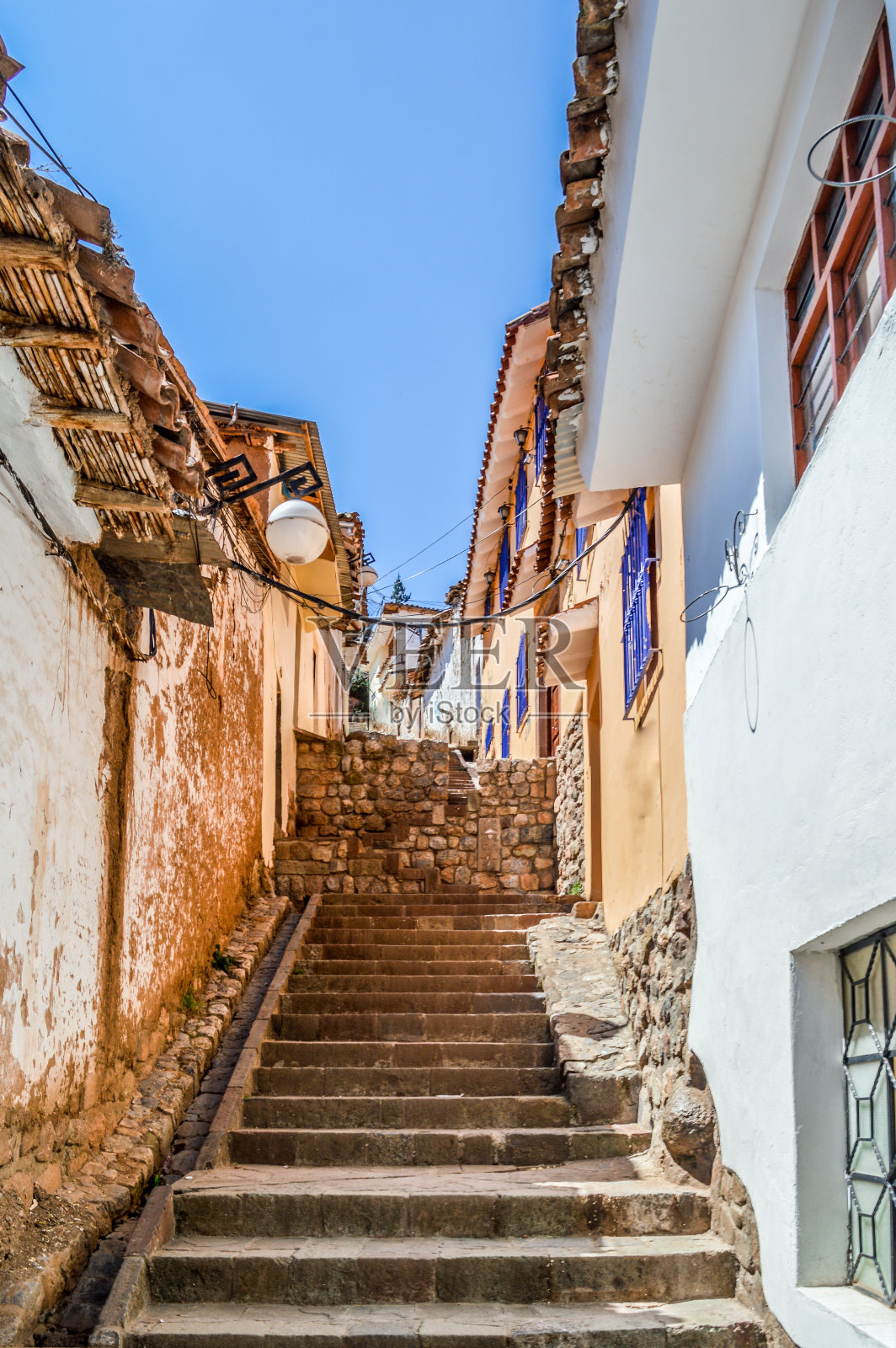 南美洲秘鲁库斯科的街道照片摄影图片
