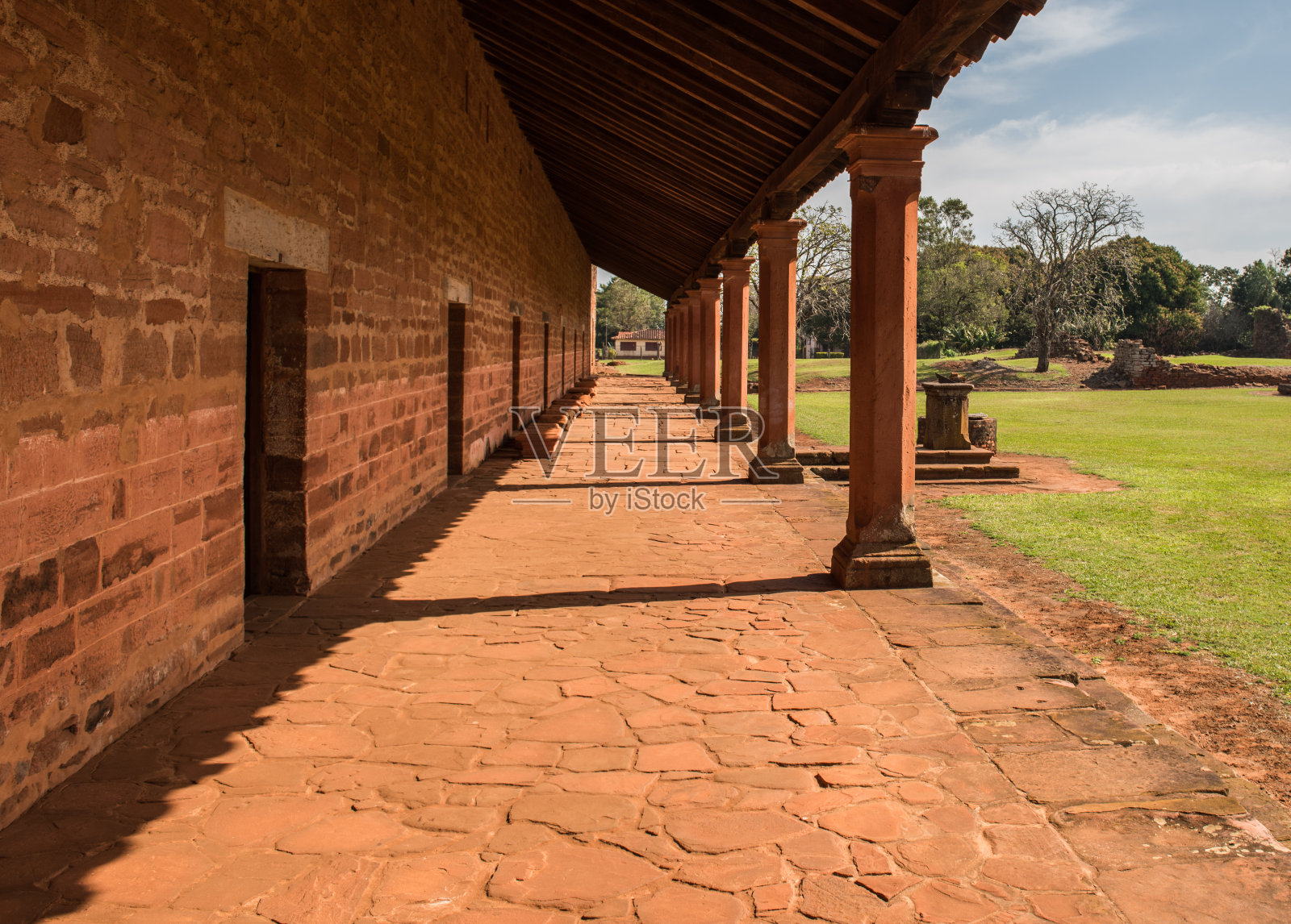 巴拉圭encaracion的San Come和Damian Jesuita遗址照片摄影图片