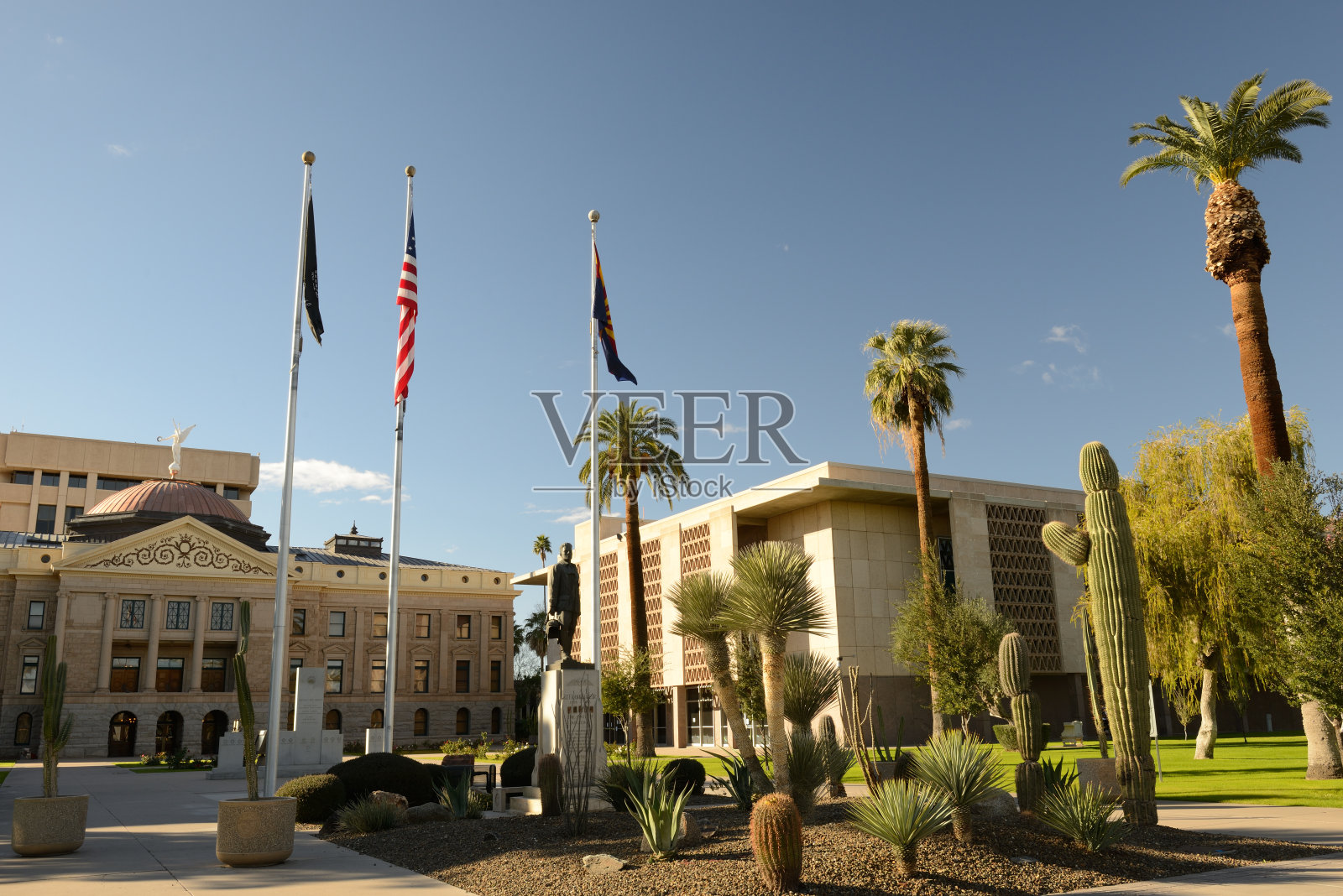 亚利桑那州国会大厦和众议院大楼照片摄影图片