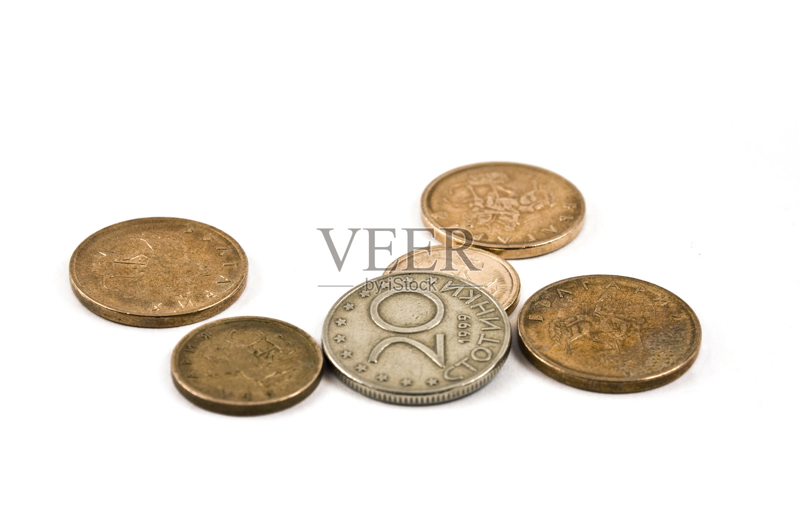 保加利亚的硬币照片摄影图片