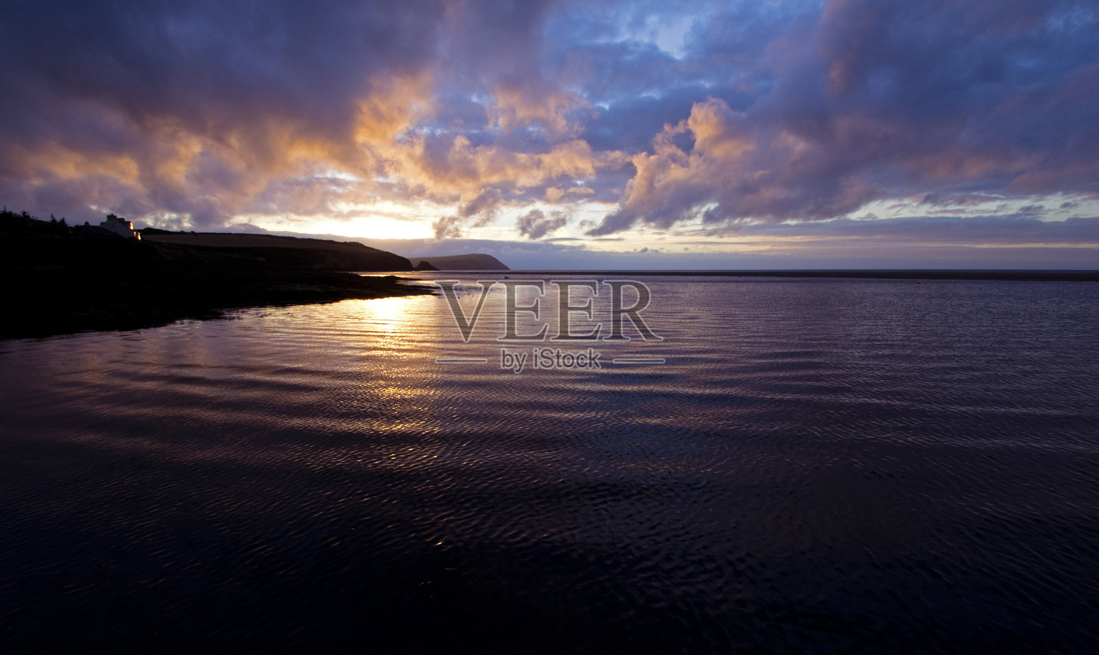 沿海日落照片摄影图片