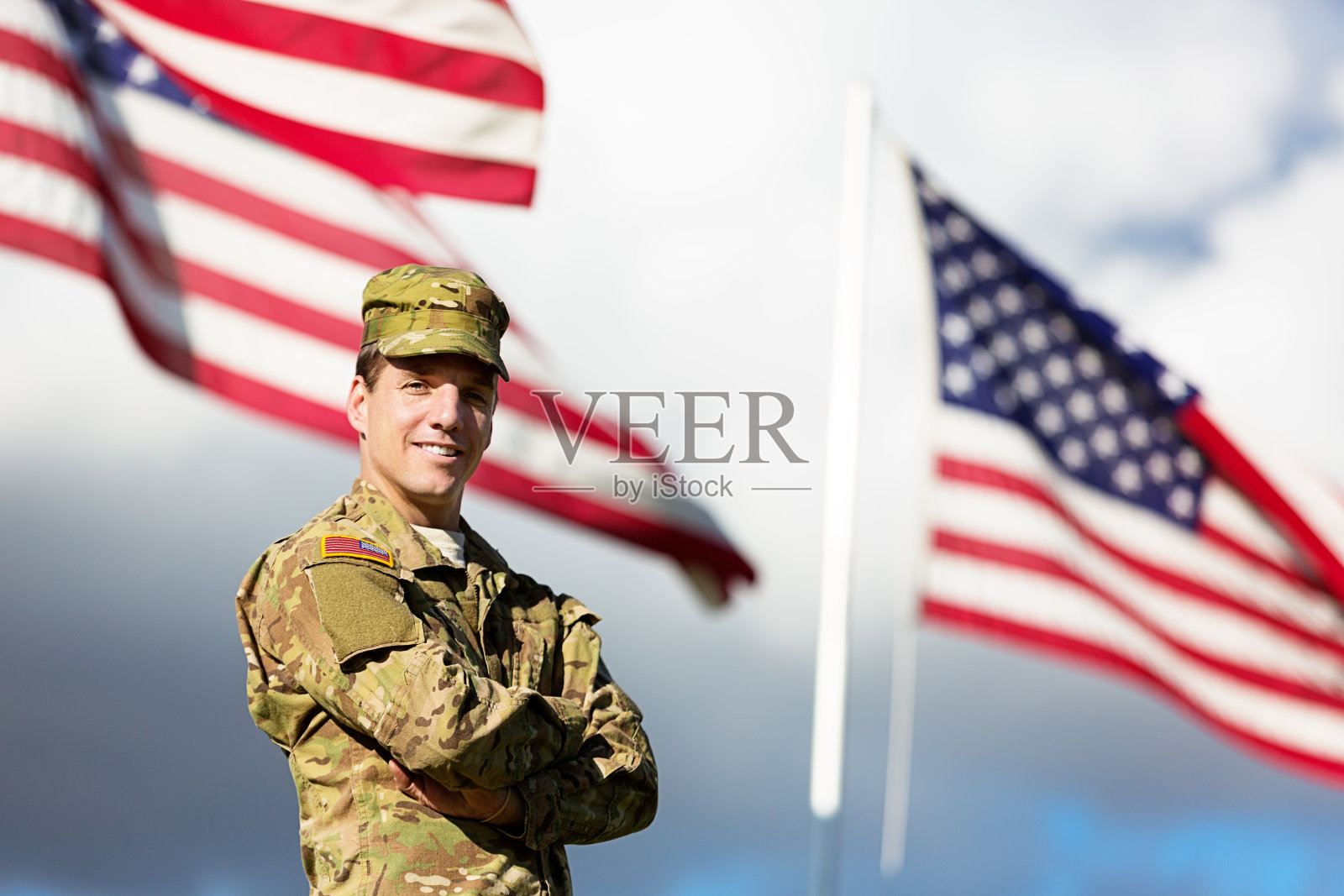 美国士兵肖像照片摄影图片
